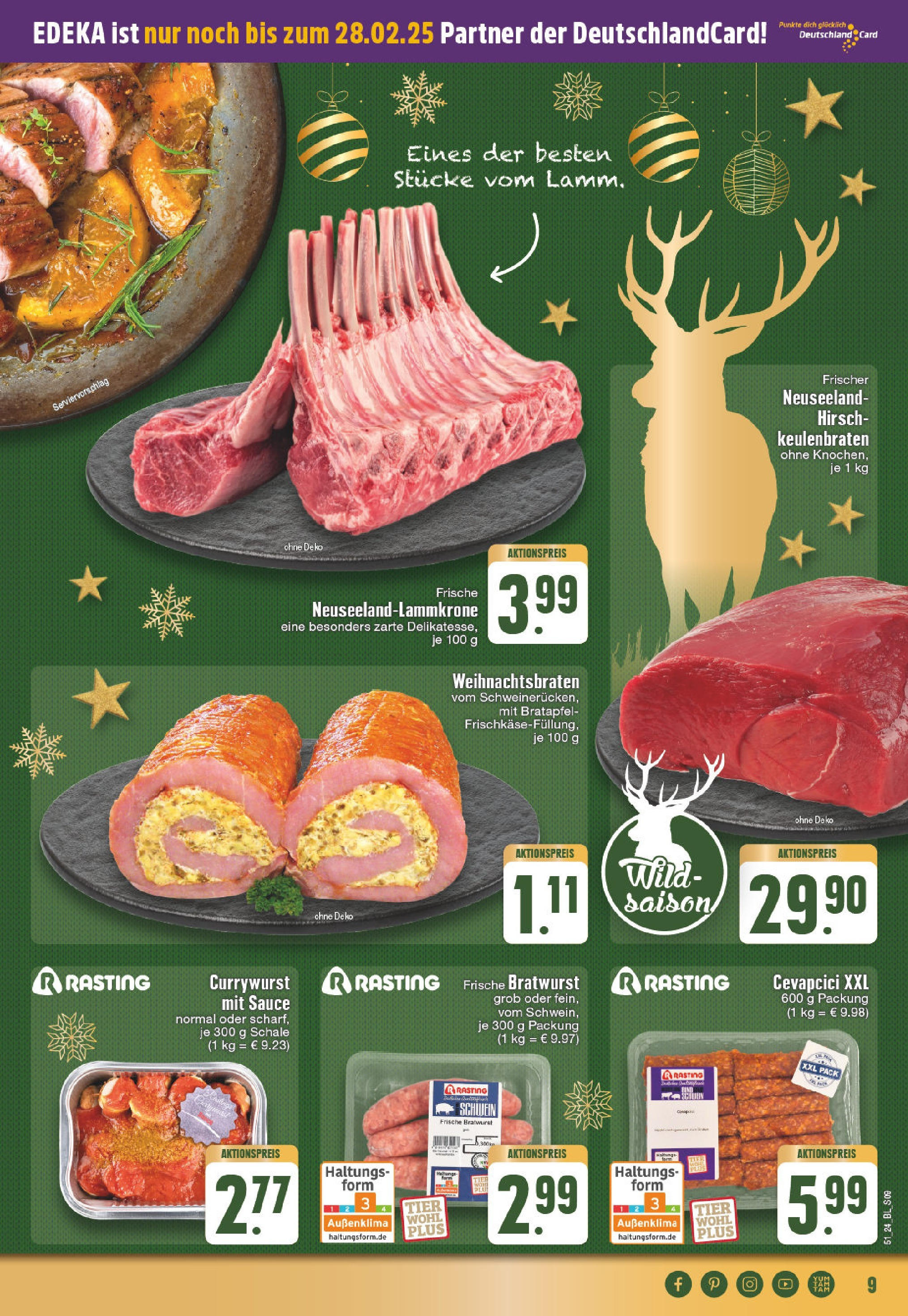 Edeka - EDEKA: Wochenangebote (ab 15.12.2024) » Angebote Online | Seite: 9 | Produkte: Bratwurst, Cevapcici