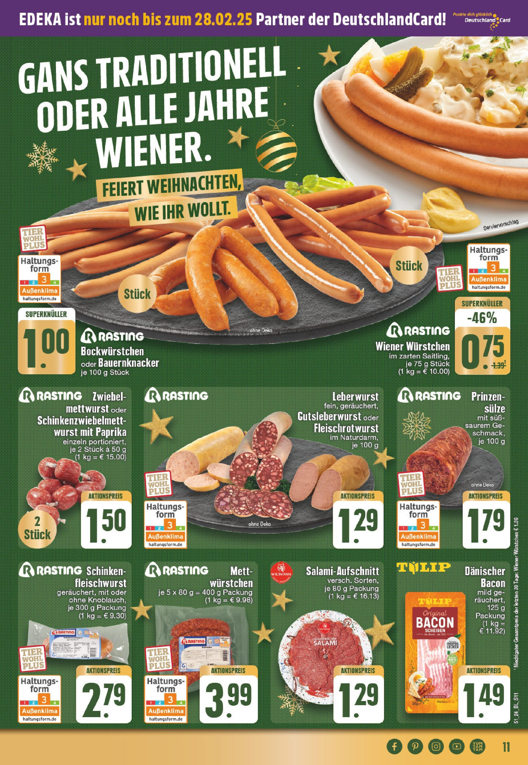 Edeka - EDEKA: Wochenangebote (ab 15.12.2024) » Angebote Online | Seite: 11 | Produkte: Paprika, Wurst, Salami, Schinken