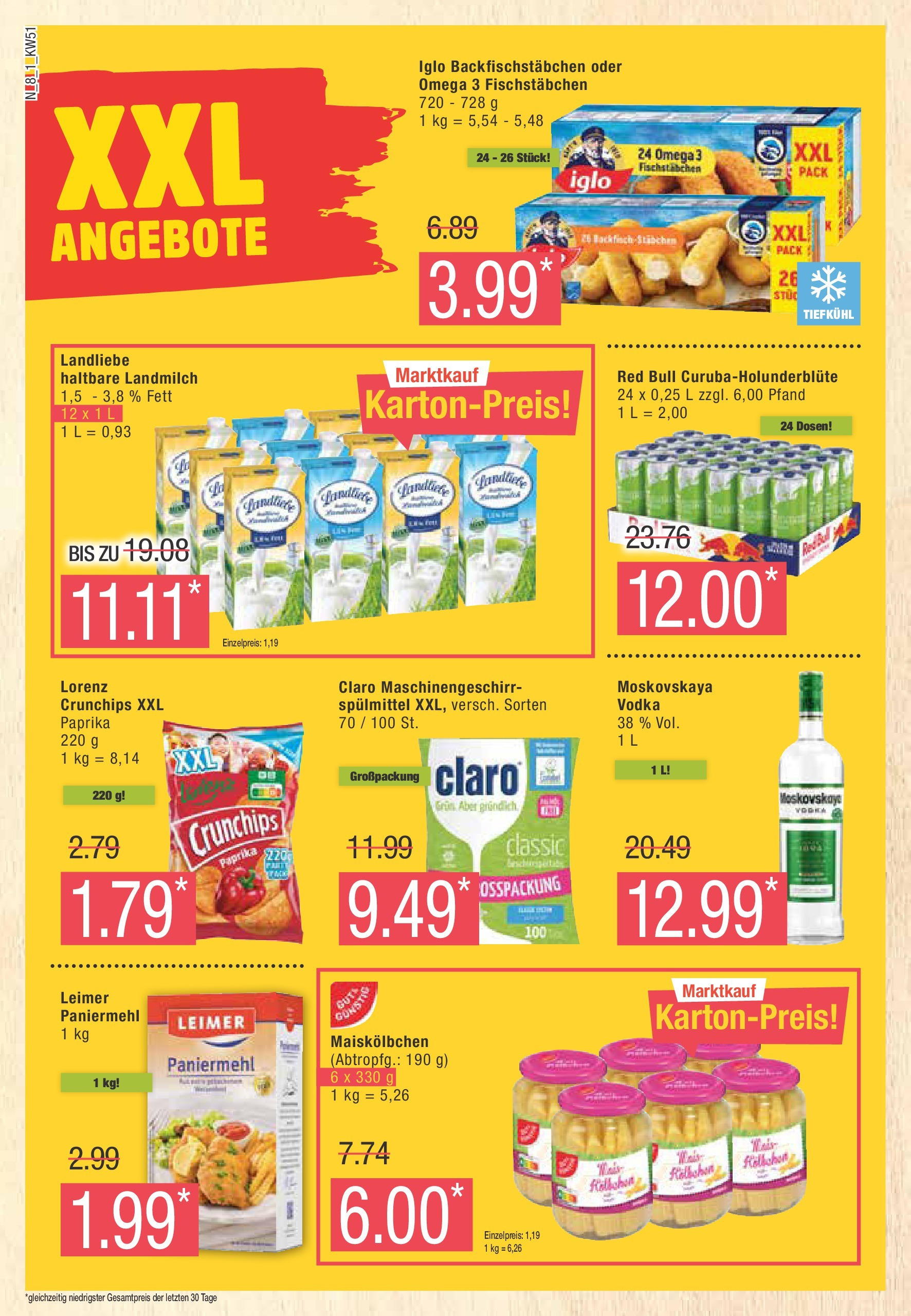 Marktkauf - Marktkauf: Wochenangebote (ab 15.12.2024) » Angebote online | Seite: 8 | Produkte: Red bull, Iglo, Fischstabchen, Paprika