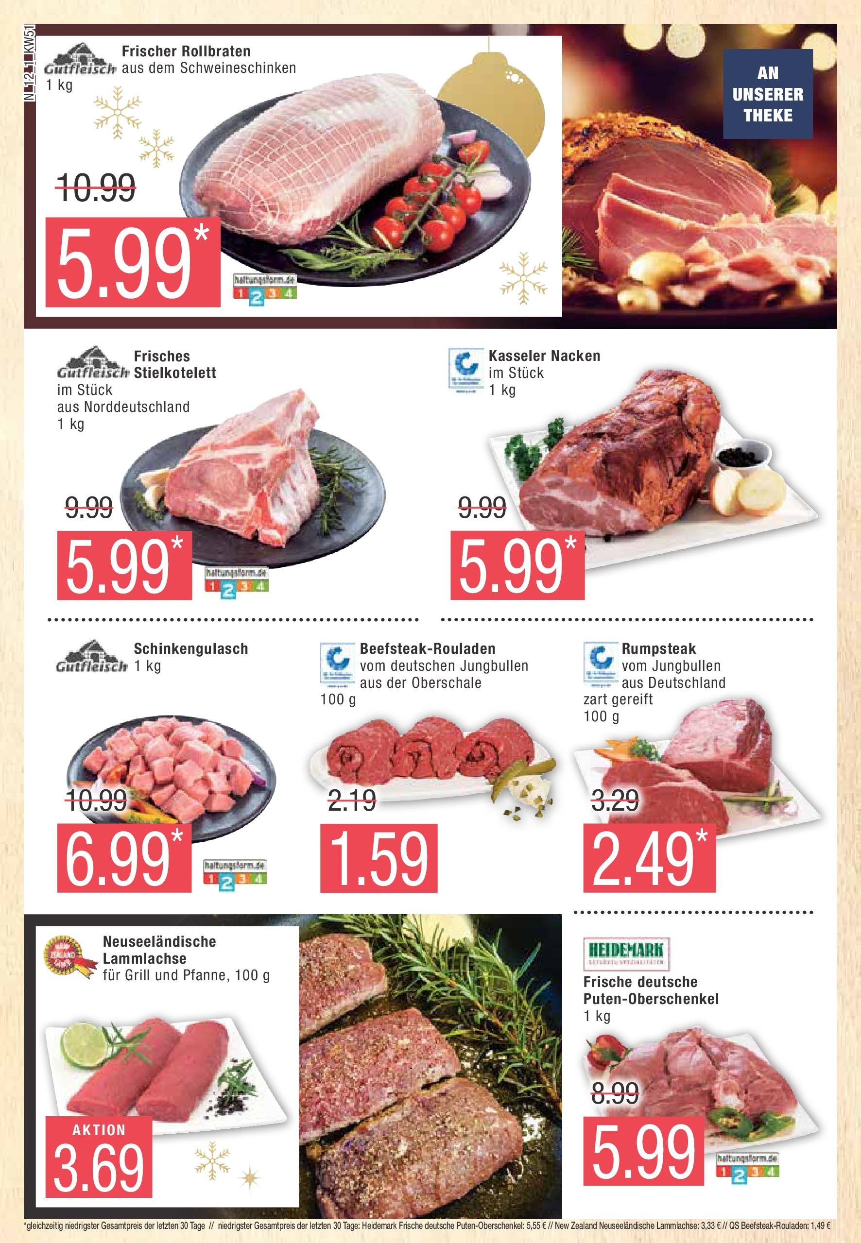 Marktkauf - Marktkauf: Wochenangebote (ab 15.12.2024) » Angebote online | Seite: 12 | Produkte: Rumpsteak, Grill, Theke, Kasseler nacken