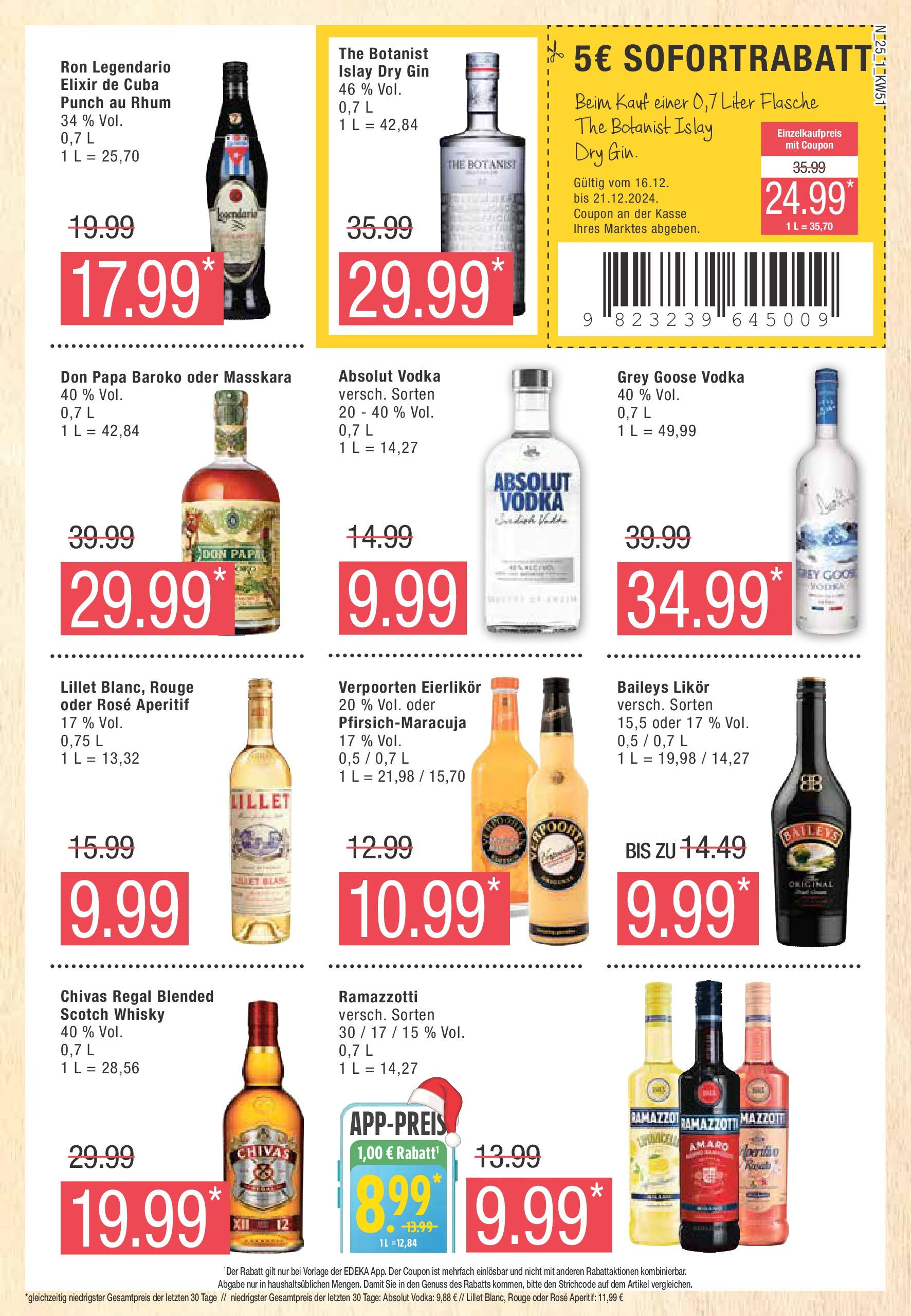 Marktkauf - Marktkauf: Wochenangebote (ab 15.12.2024) » Angebote online | Seite: 25 | Produkte: Regal, Baileys, Vodka, Ramazzotti