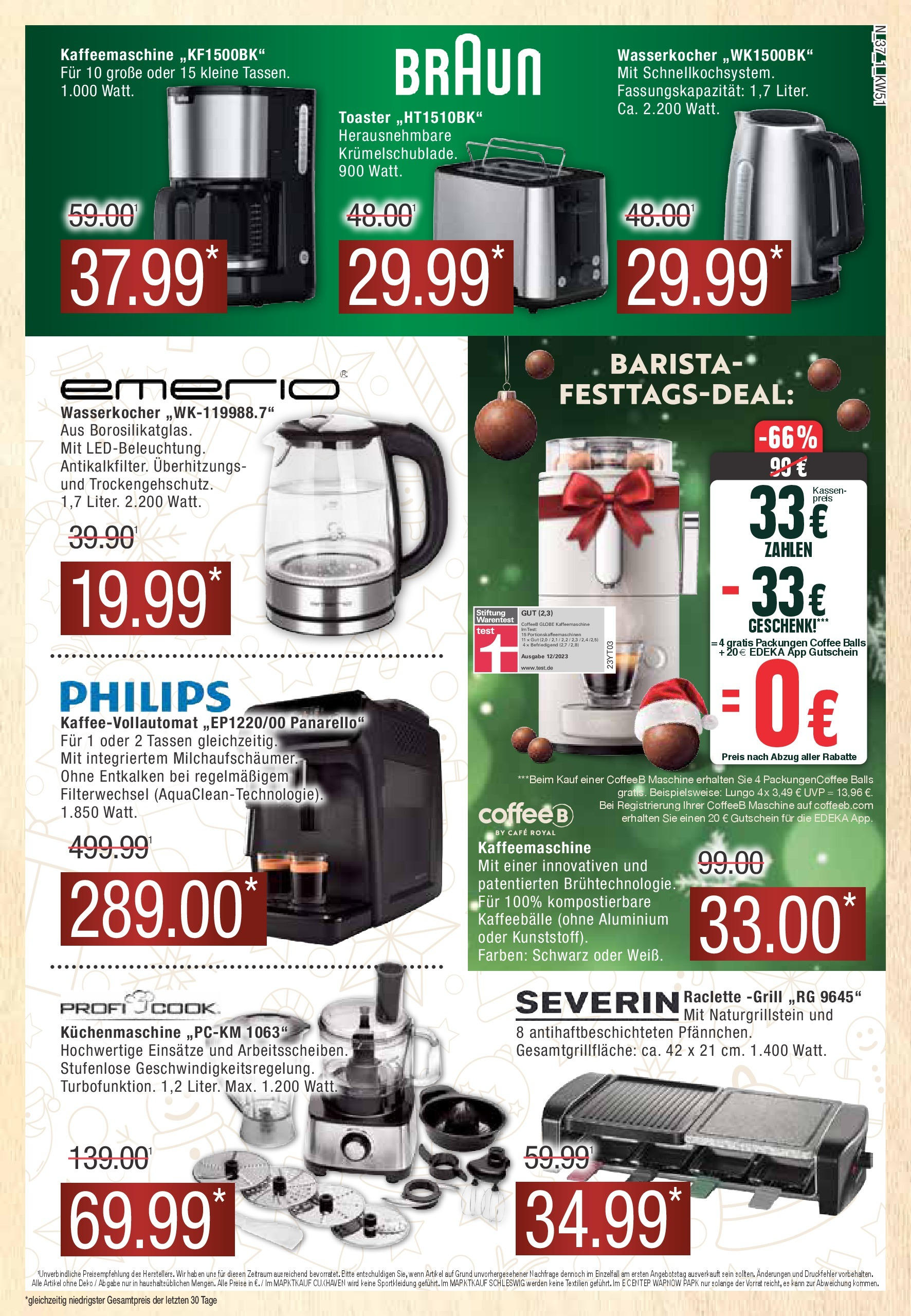 Marktkauf - Marktkauf: Wochenangebote (ab 15.12.2024) » Angebote online | Seite: 37 | Produkte: Philips, Kaffeemaschine, Wasserkocher, Kaffeevollautomat