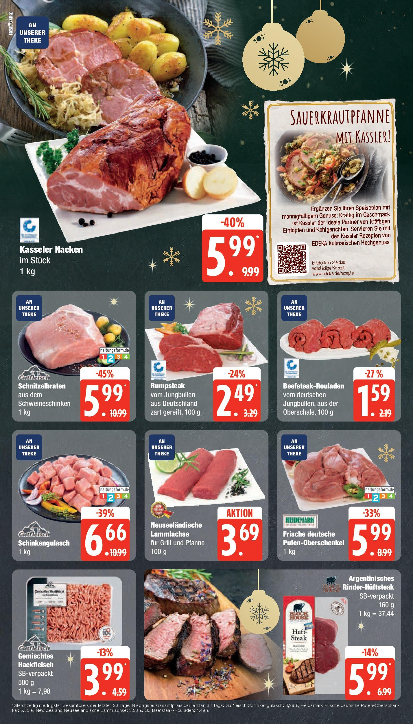 Edeka - EDEKA: Wochenangebote (ab 15.12.2024) » Angebote Online | Seite: 12 | Produkte: Rumpsteak, Grill, Kasseler nacken, Steak