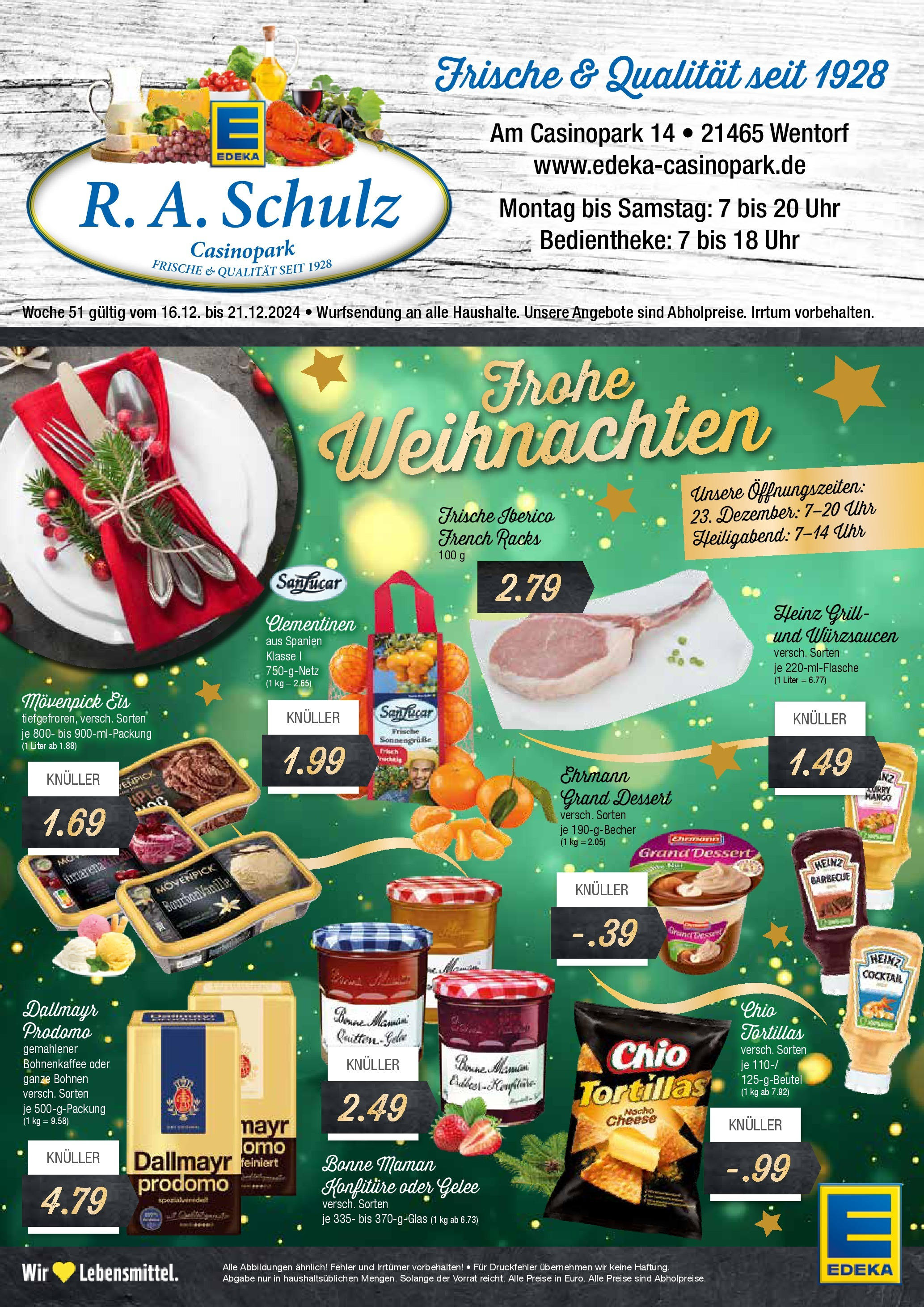 Edeka - EDEKA: Wochenangebote (ab 15.12.2024) » Angebote Online | Seite: 1 | Produkte: Dallmayr, Dallmayr prodomo, Bonne maman, Uhr