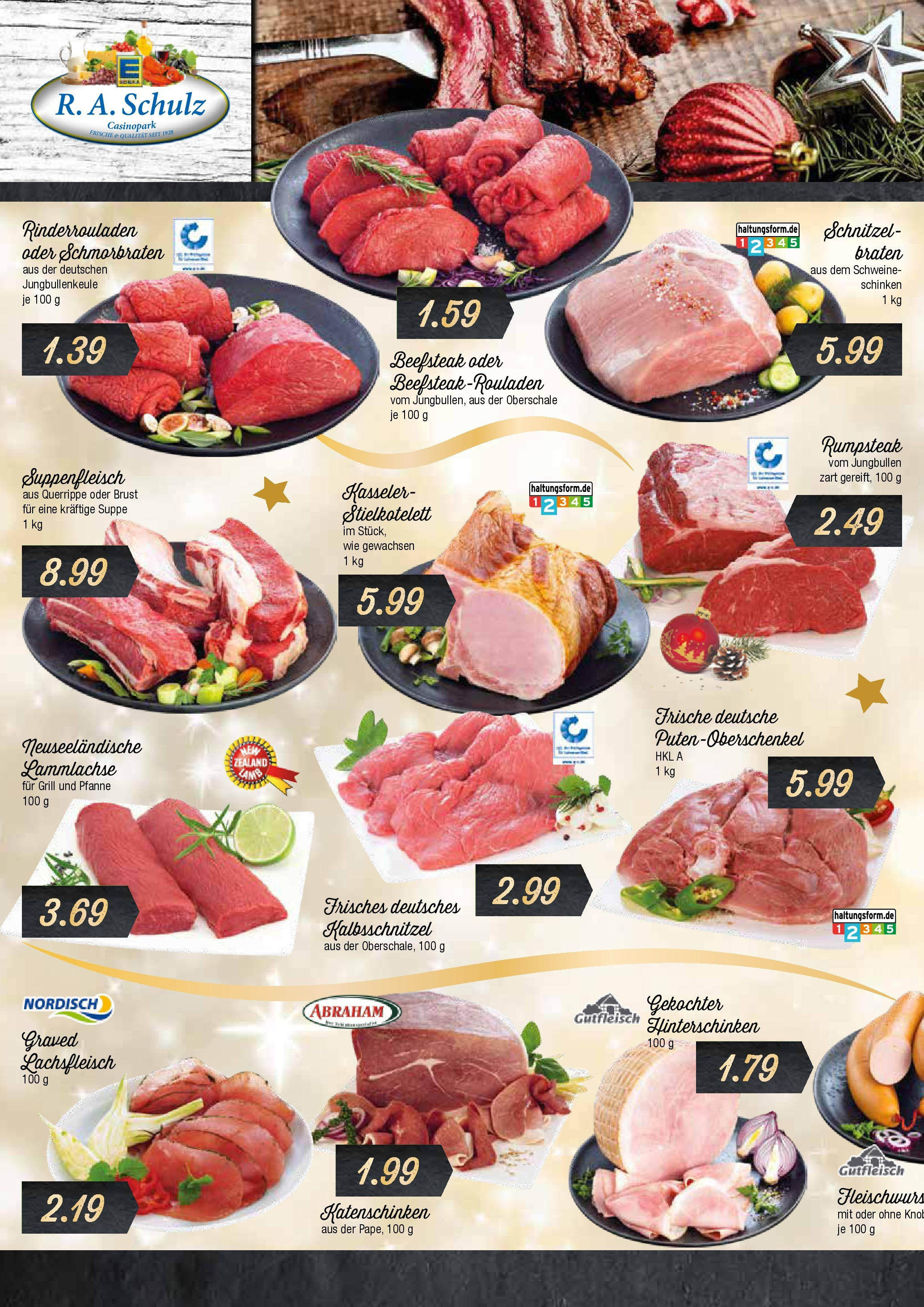 Edeka - EDEKA: Wochenangebote (ab 15.12.2024) » Angebote Online | Seite: 2 | Produkte: Rinderrouladen, Rumpsteak, Schnitzel, Schinken