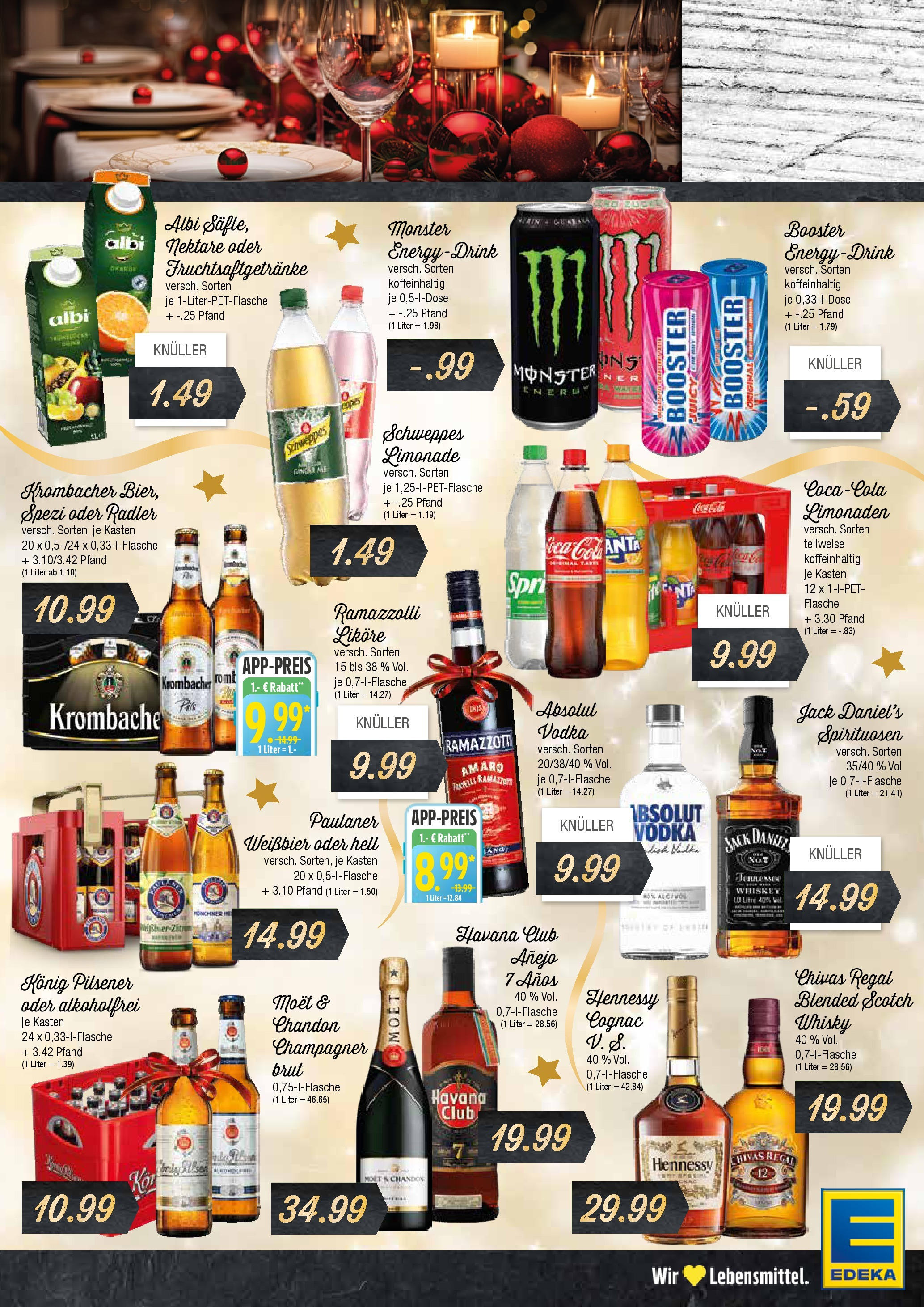 Edeka - EDEKA: Wochenangebote (ab 15.12.2024) » Angebote Online | Seite: 7 | Produkte: Jack Daniel's, Radler, Ramazzotti, Paulaner