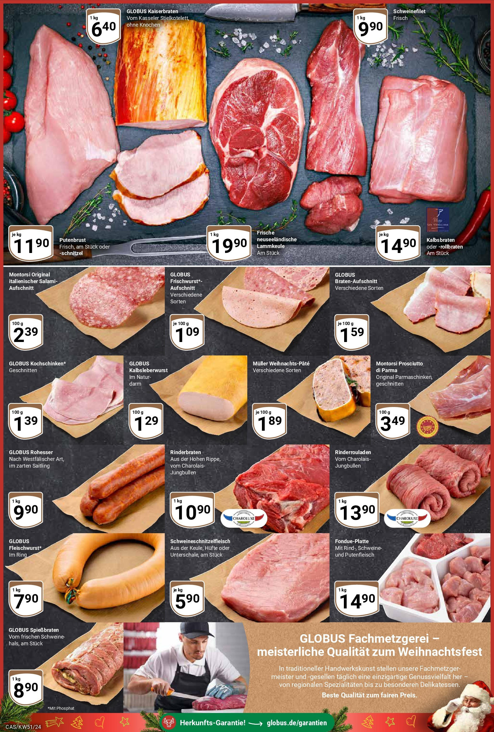 Globus - Globus: Wochenangebote (ab 15.12.2024) » Angebote online | Seite: 2 | Produkte: Rinderrouladen, Rinderbraten, Schweinefilet, Salami