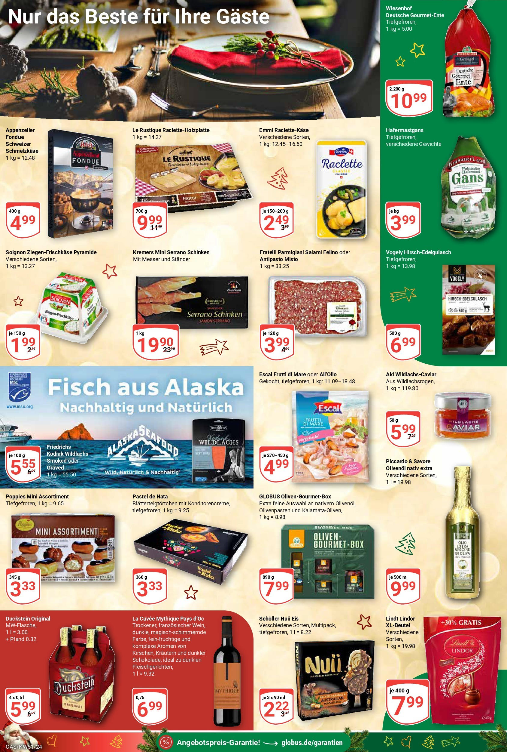 Globus - Globus: Wochenangebote (ab 15.12.2024) » Angebote online | Seite: 15 | Produkte: Salami, Schinken, Raclette, Eis