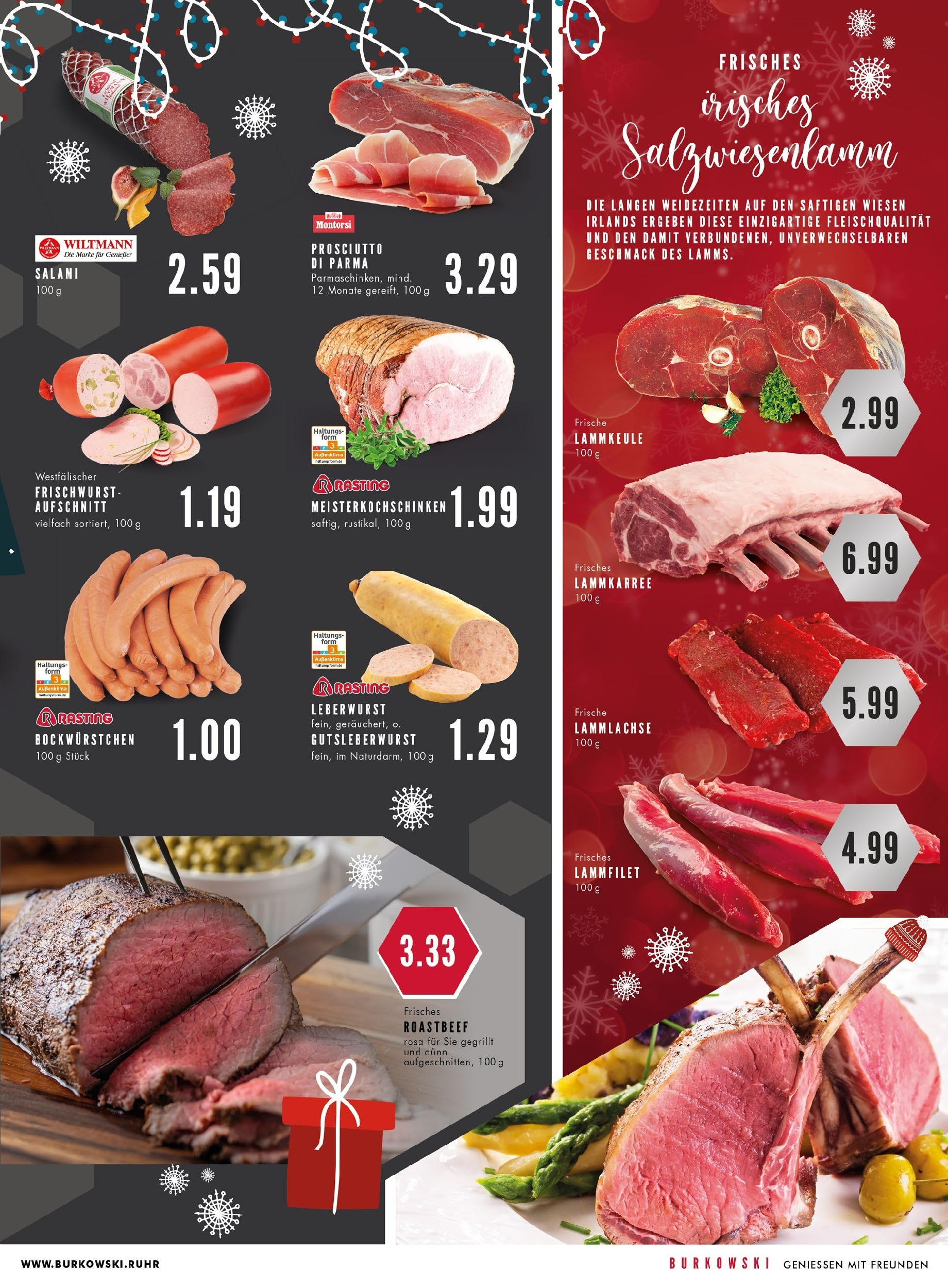 Edeka - EDEKA: Wochenangebote (ab 15.12.2024) » Angebote Online | Seite: 5 | Produkte: Lammkeule, Roastbeef, Salami