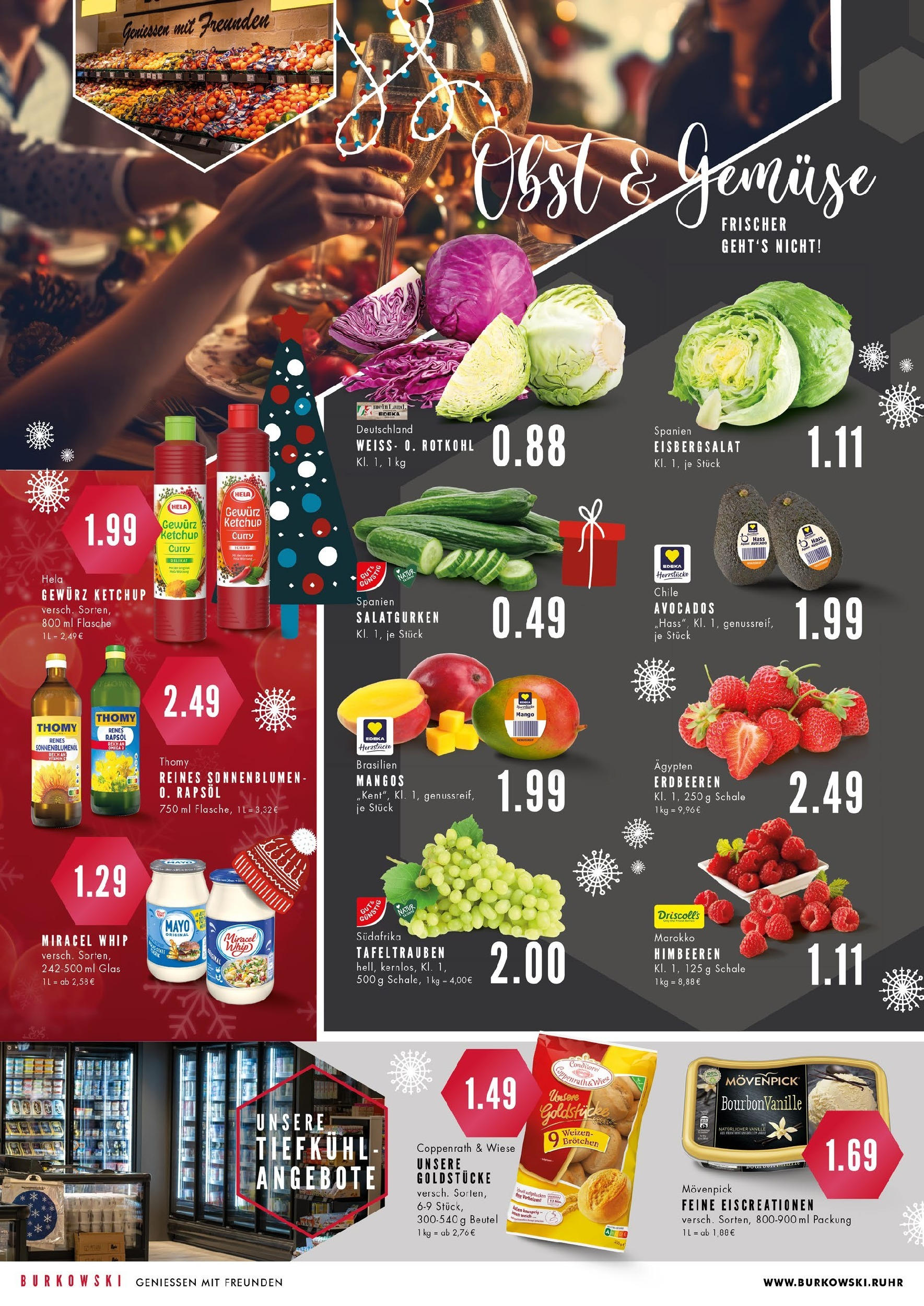 Edeka - EDEKA: Wochenangebote (ab 15.12.2024) » Angebote Online | Seite: 6 | Produkte: Eisbergsalat, Obst, Mango, Erdbeeren