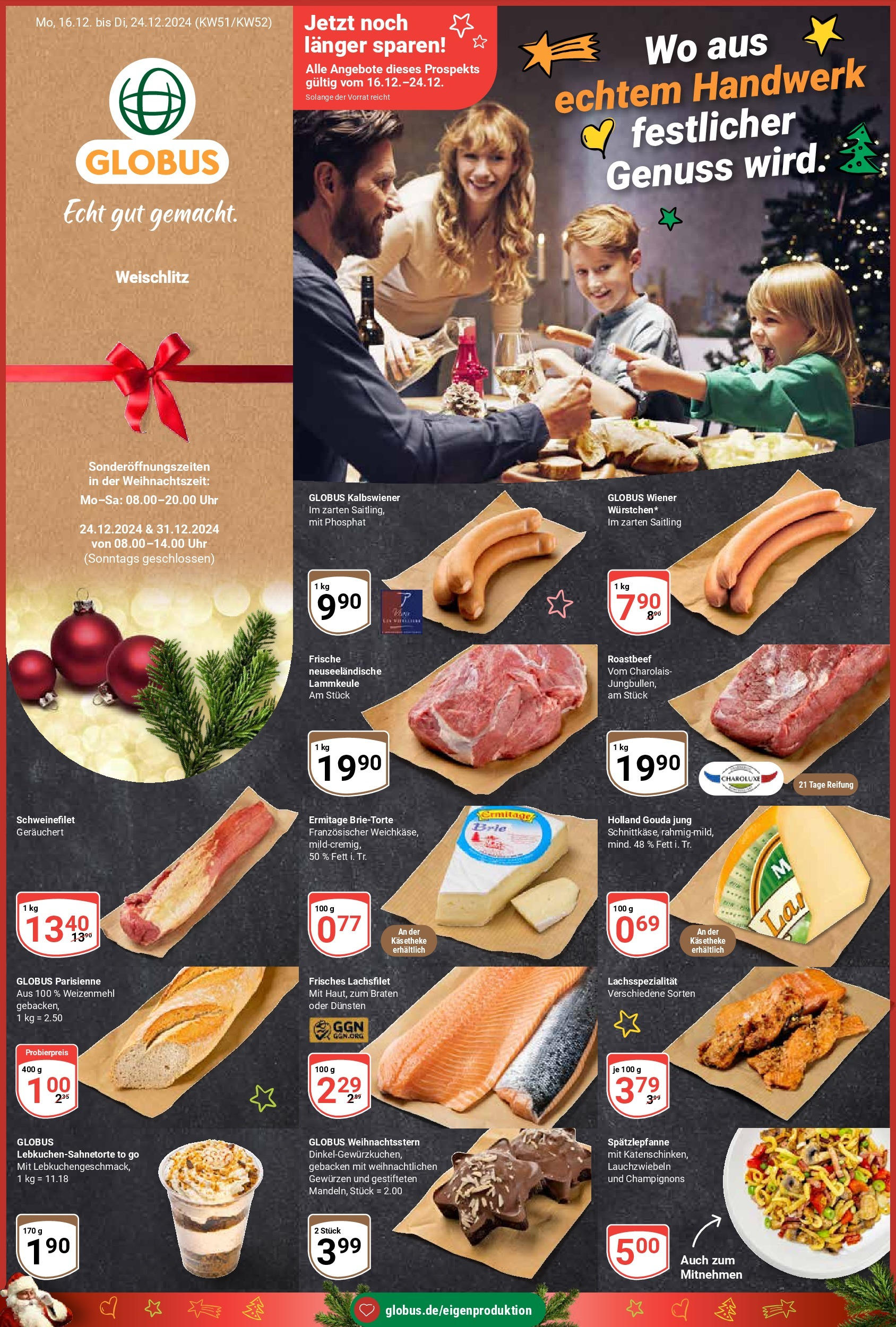 Globus - Globus: Wochenangebote (ab 15.12.2024) » Angebote online | Seite: 1 | Produkte: Roastbeef, Schweinefilet, Champignons, Uhr