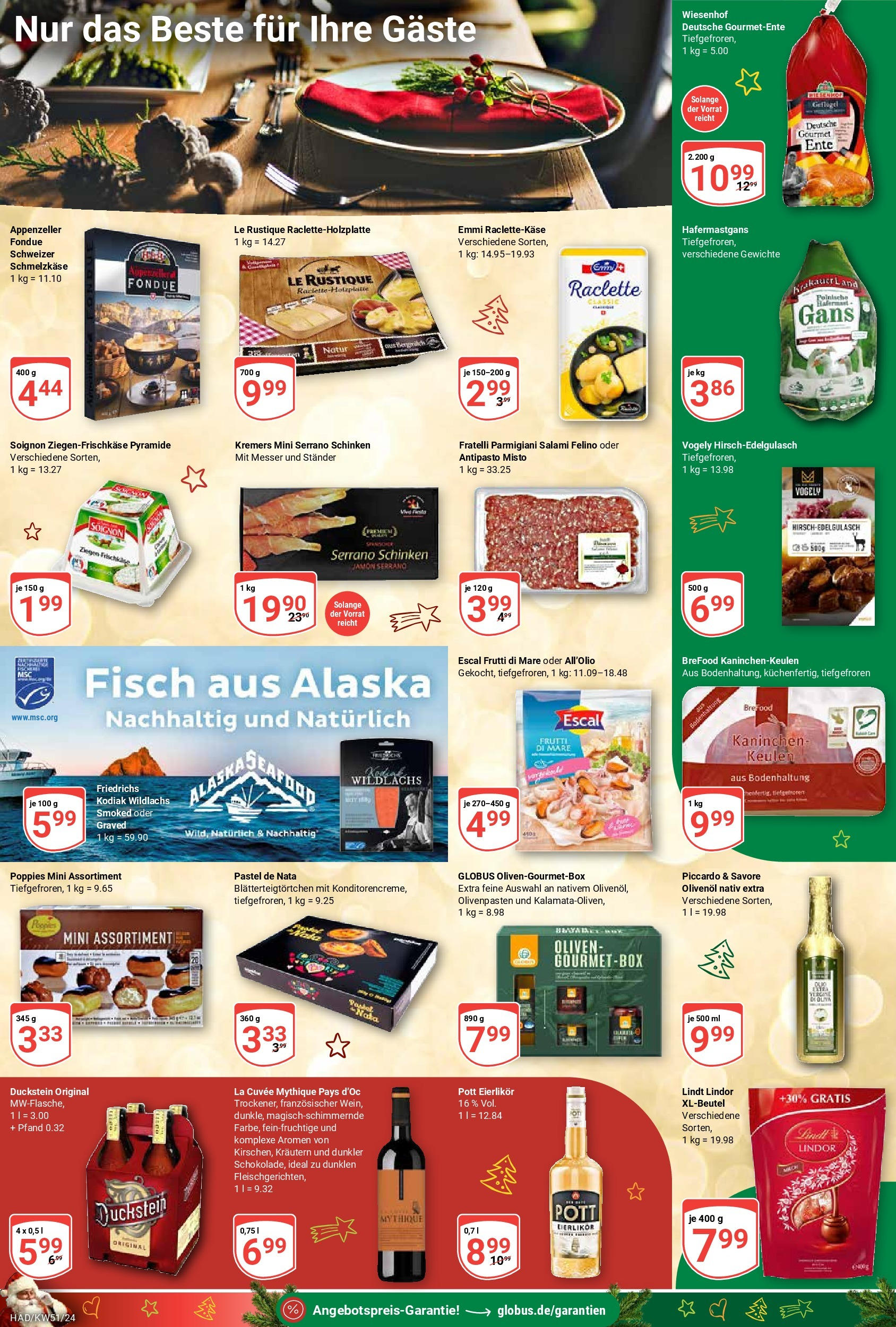 Globus - Globus: Wochenangebote (ab 15.12.2024) » Angebote online | Seite: 11 | Produkte: Kaninchen, Fisch, Salami, Lindt