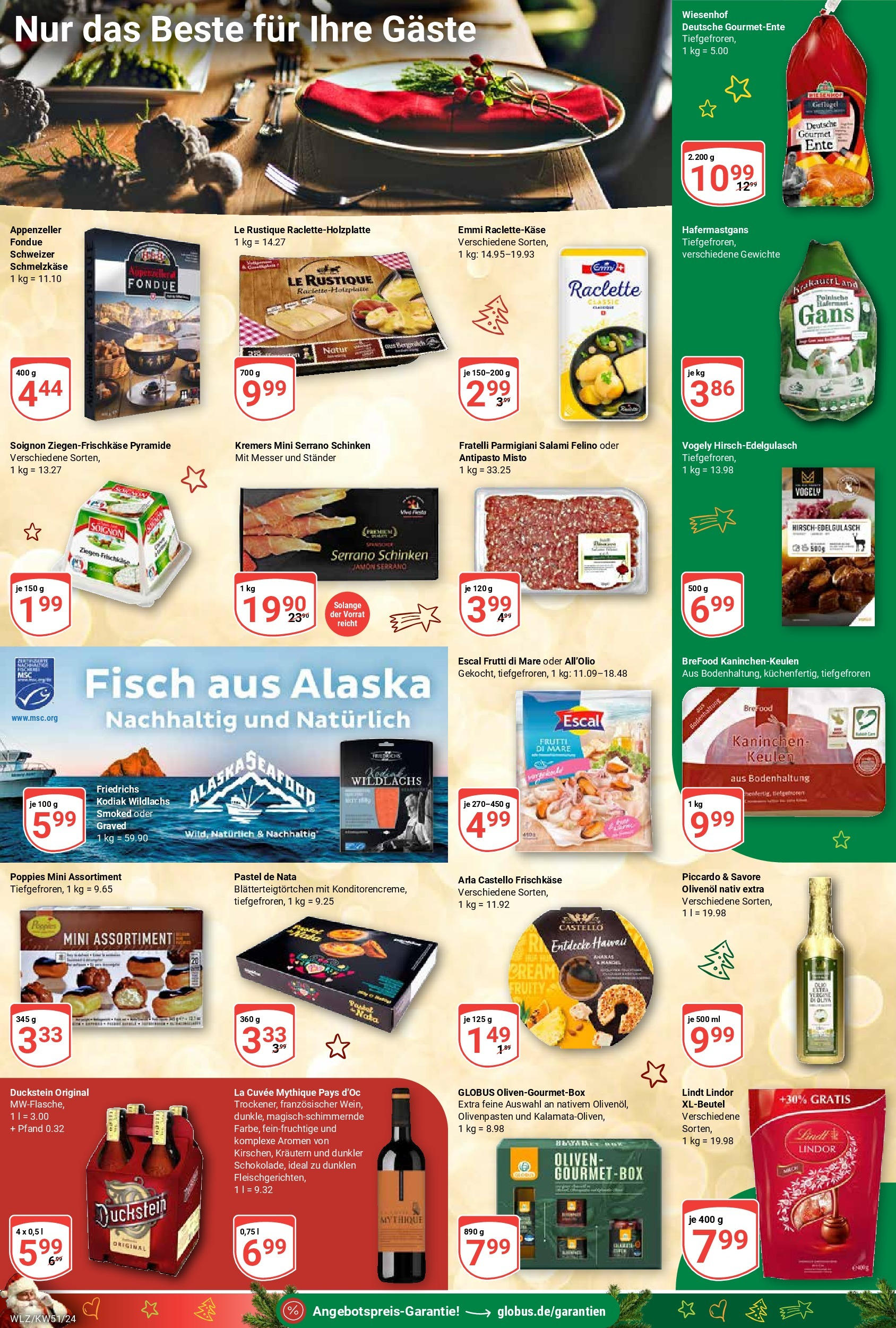 Globus - Globus: Wochenangebote (ab 15.12.2024) » Angebote online | Seite: 11 | Produkte: Kaninchen, Salami, Fondue, Ente