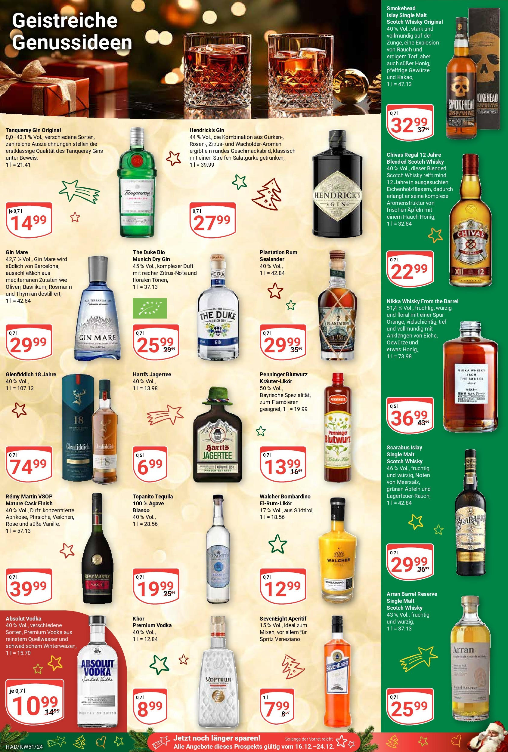 Globus - Globus: Wochenangebote (ab 15.12.2024) » Angebote online | Seite: 18 | Produkte: Whisky, Finish, Vodka, Gin