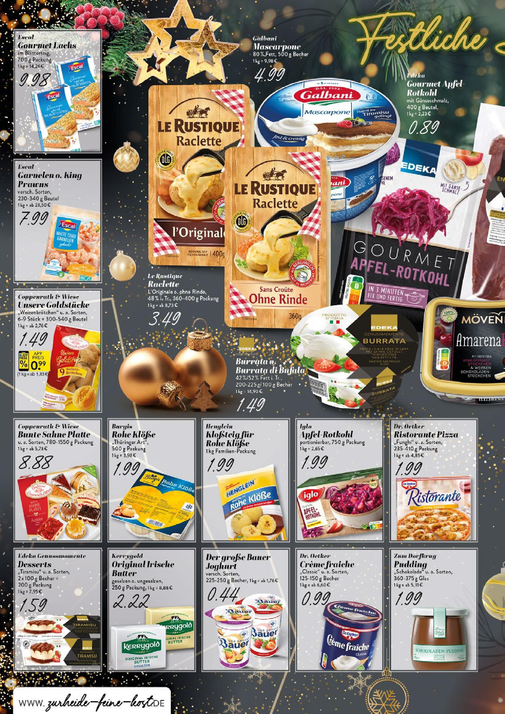 Edeka - E center: Wochenangebote (ab 15.12.2024) » Angebote Online | Seite: 14 | Produkte: Ristorante, Rotkohl, Mascarpone, Creme