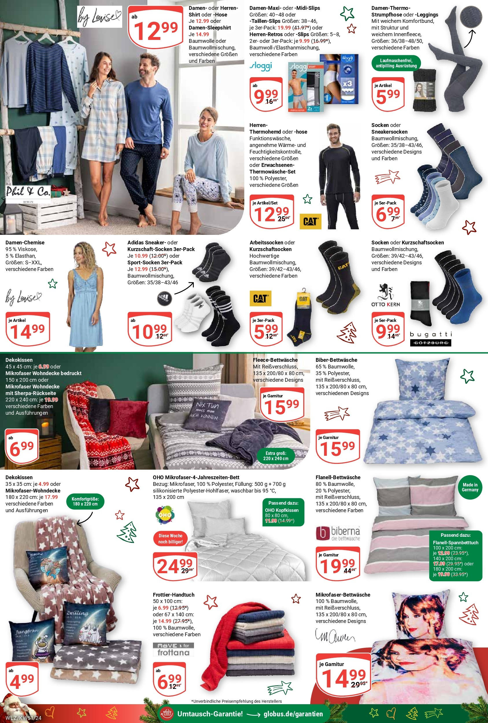 Globus - Globus: Wochenangebote (ab 15.12.2024) » Angebote online | Seite: 27 | Produkte: Kopfkissen, Hose, Leggings, Strumpfhose