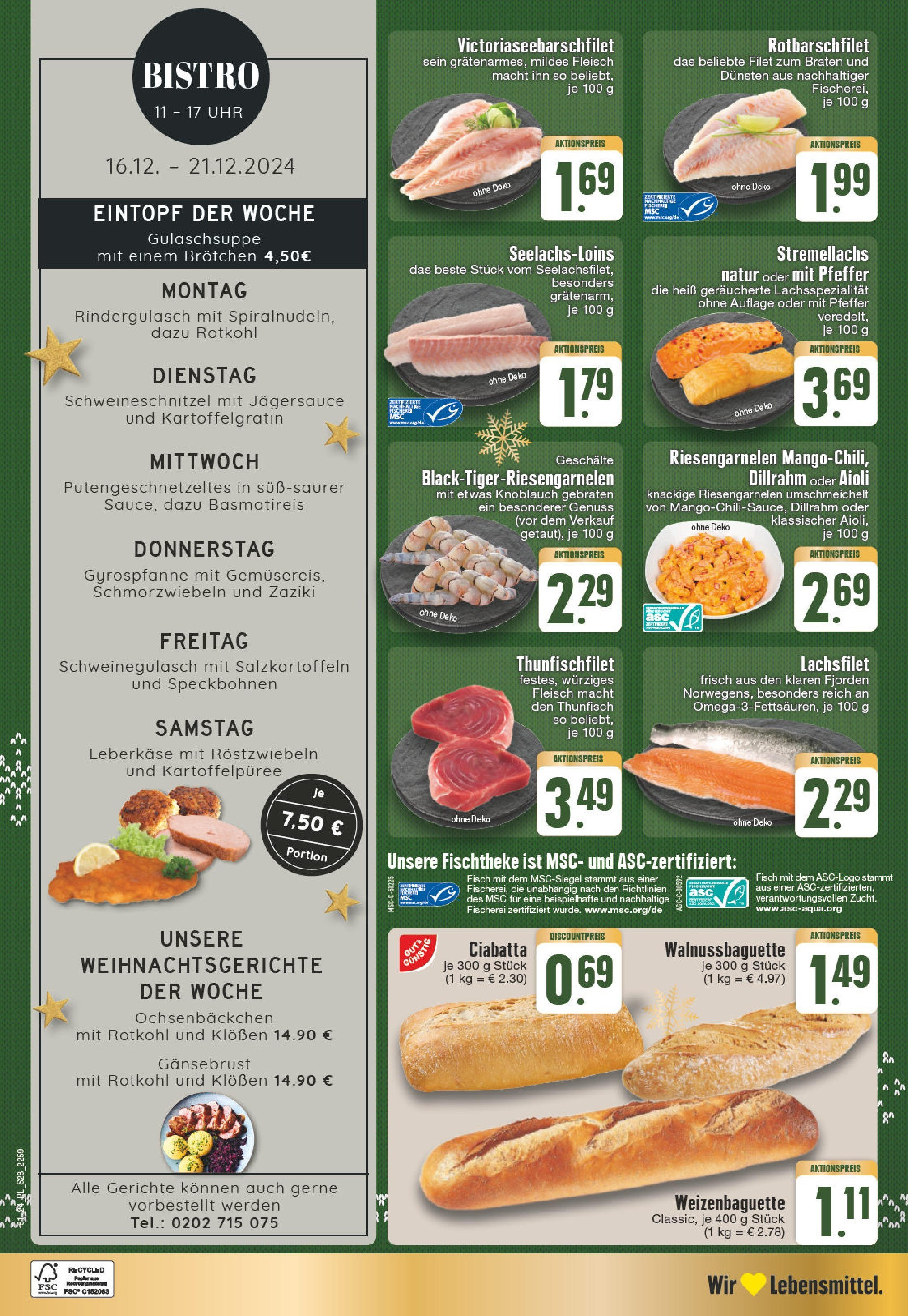 Edeka - E center: Wochenangebote (ab 15.12.2024) » Angebote Online | Seite: 28 | Produkte: Schweinegulasch, Rindergulasch, Knoblauch, Uhr