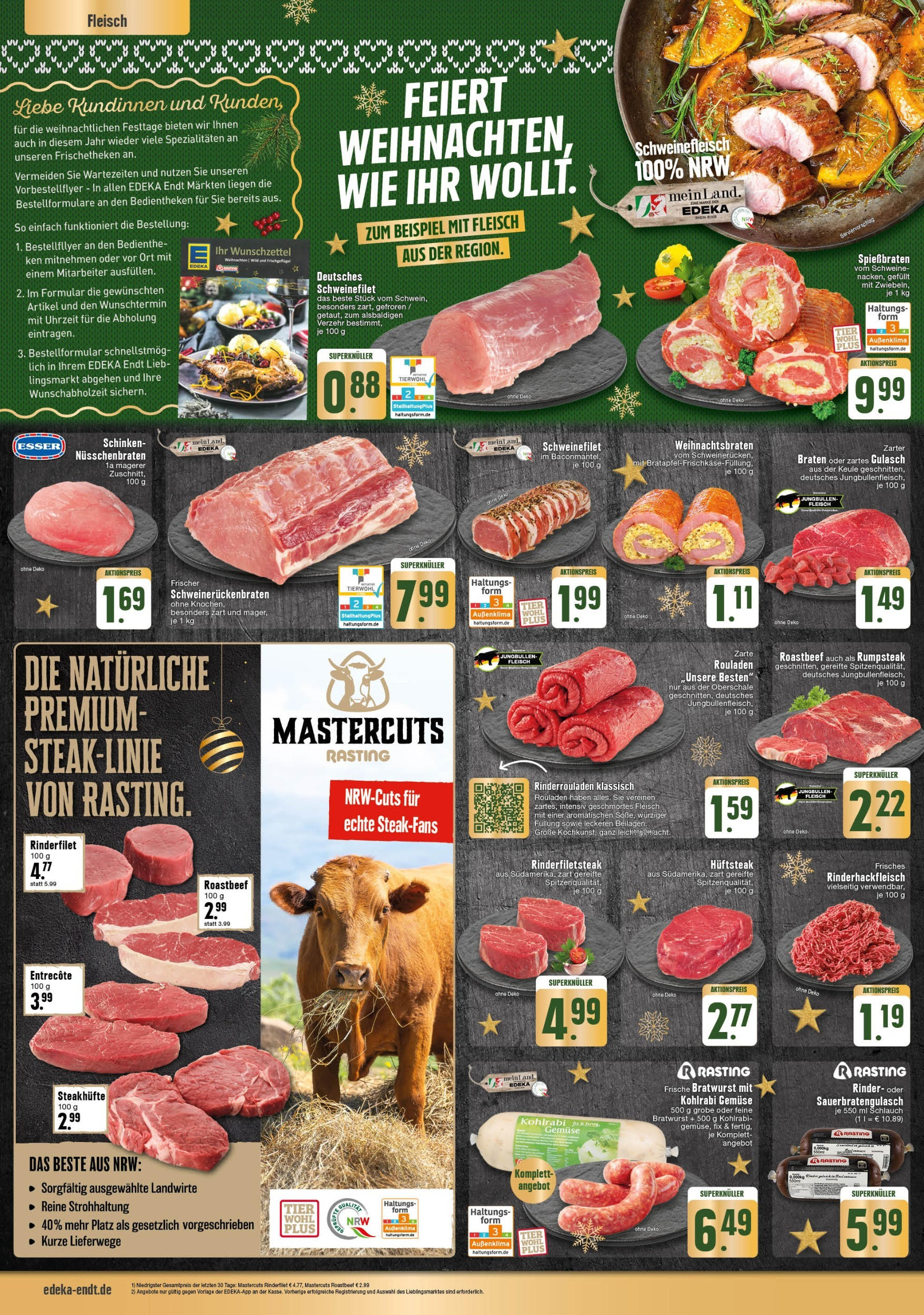 Edeka - EDEKA: Wochenangebote (ab 15.12.2024) » Angebote Online | Seite: 2 | Produkte: Rumpsteak, Bratwurst, Kohlrabi, Gemüse