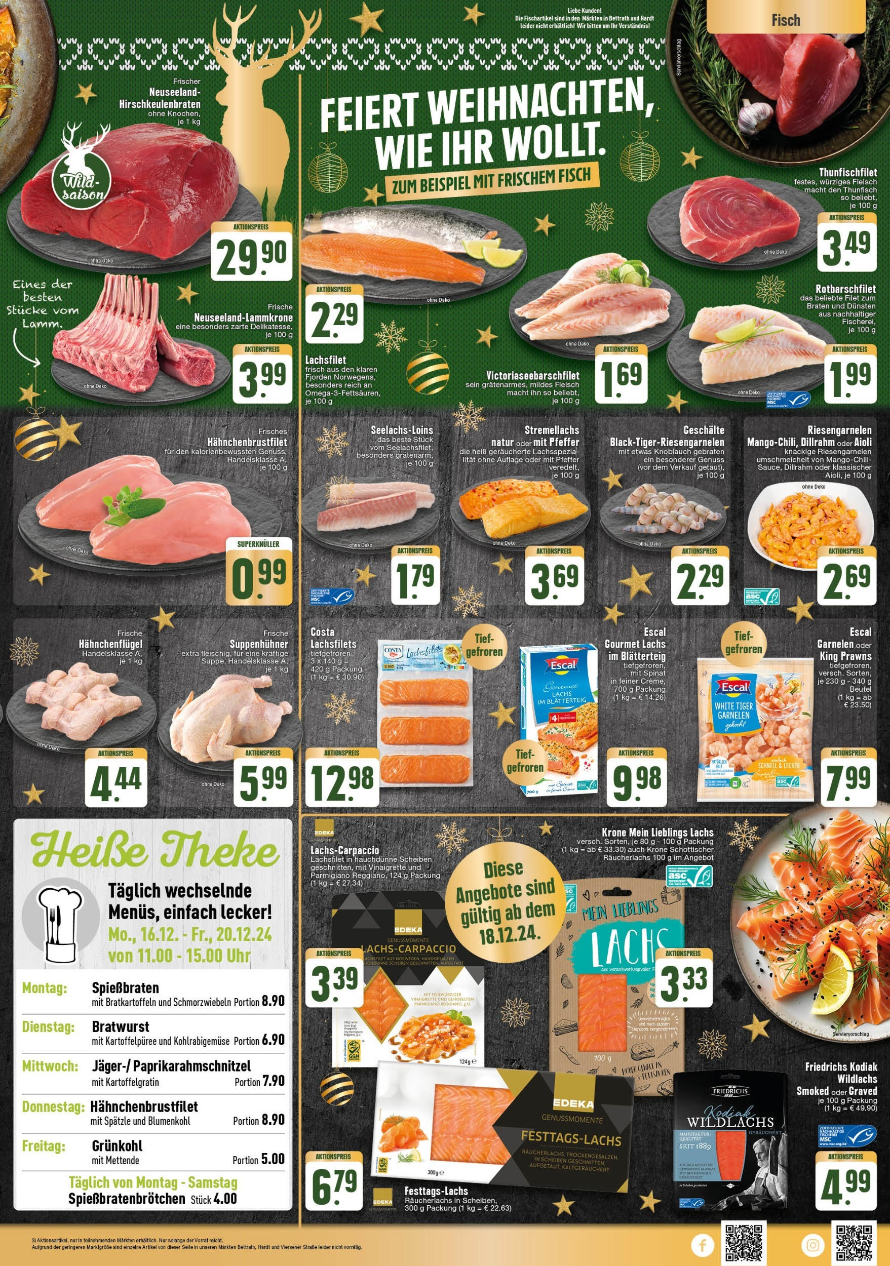 Edeka - EDEKA: Wochenangebote (ab 15.12.2024) » Angebote Online | Seite: 3 | Produkte: Thunfisch, Bratwurst, Räucherlachs, Uhr