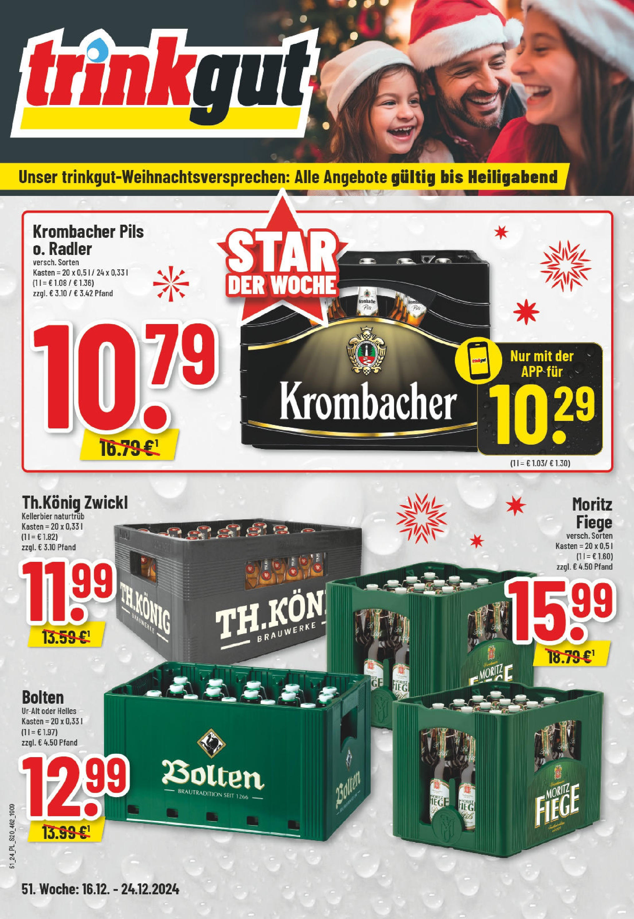 Edeka - E center: Wochenangebote (ab 15.12.2024) » Angebote Online | Seite: 20 | Produkte: Pils, Radler, Krombacher