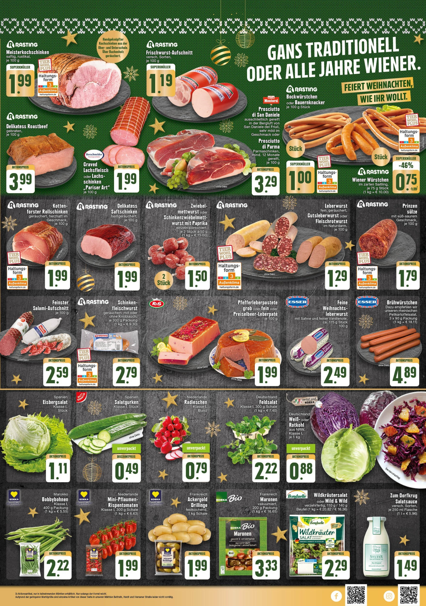 Edeka - EDEKA: Wochenangebote (ab 15.12.2024) » Angebote Online | Seite: 5 | Produkte: Eisbergsalat, Lachs, Wurst, Schinken