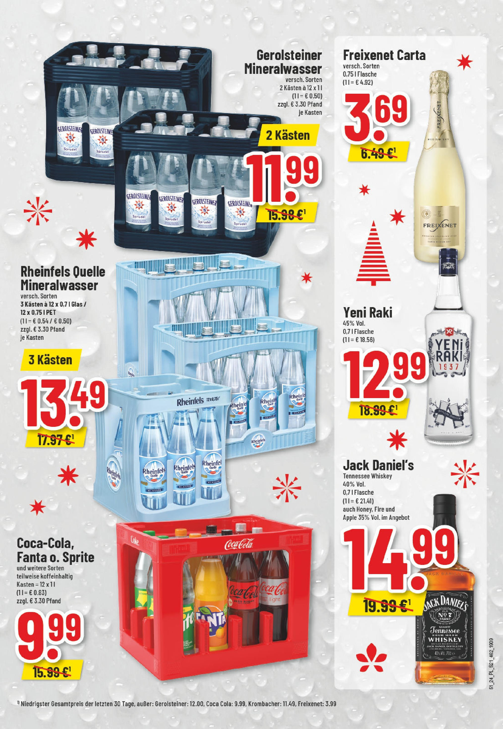 Edeka - E center: Wochenangebote (ab 15.12.2024) » Angebote Online | Seite: 21 | Produkte: Sprite, Apple, Krombacher, Rheinfels quelle