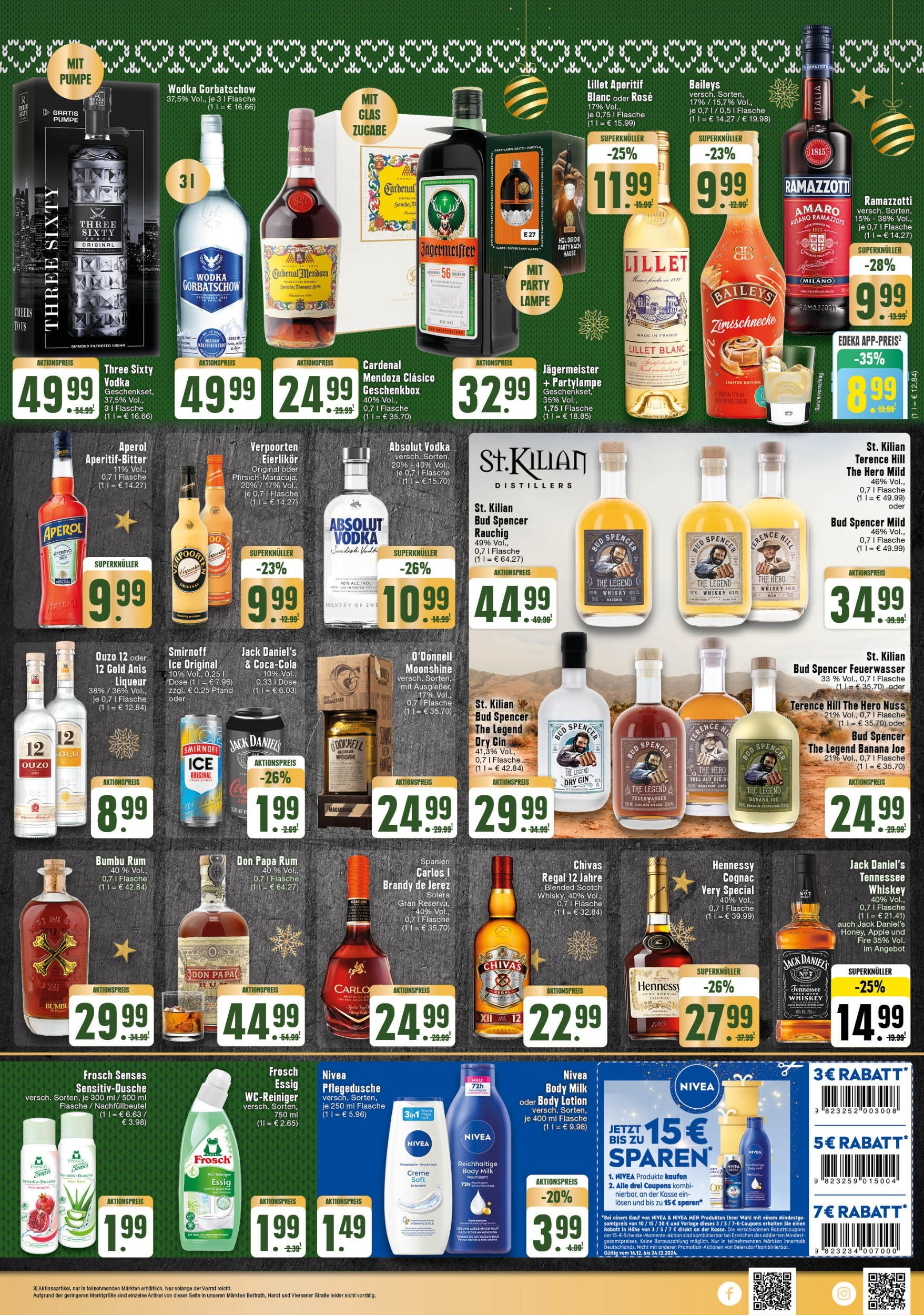 Edeka - EDEKA: Wochenangebote (ab 15.12.2024) » Angebote Online | Seite: 11 | Produkte: Whisky, Jack Daniel's, Jägermeister, Gin