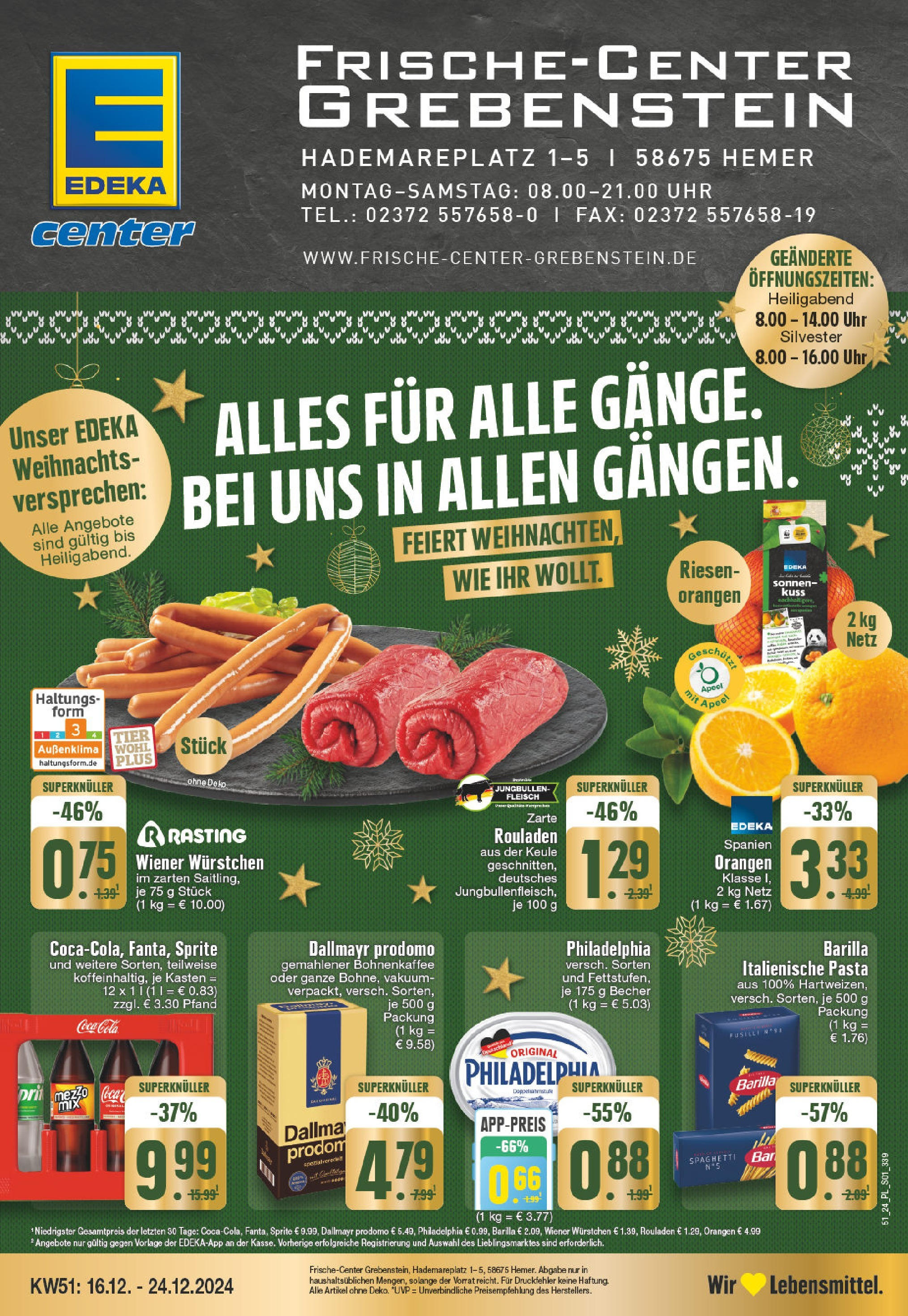 EDEKA Prospekt ab 15.12.2024 - E center: Wochenangebote Online