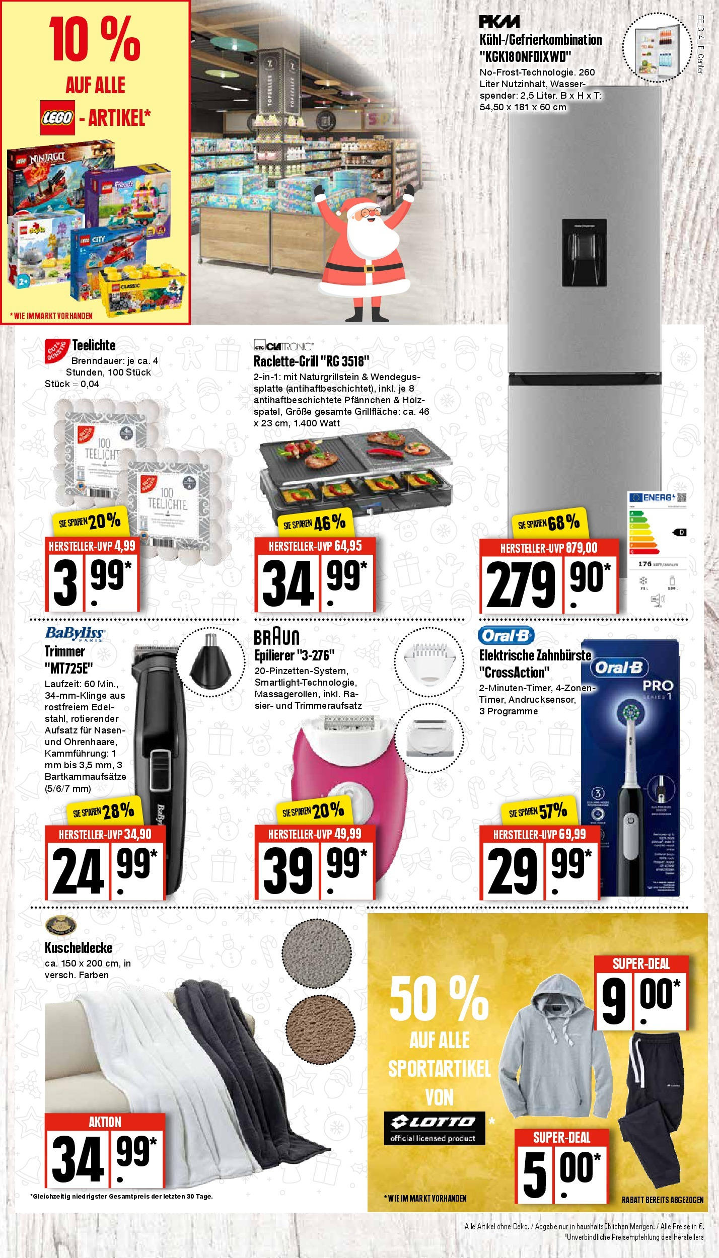 Edeka - EDEKA: Wochenangebote (ab 15.12.2024) » Angebote Online | Seite: 3 | Produkte: Epilierer, Elektrische zahnbürste, Zahnbürste, Wasser