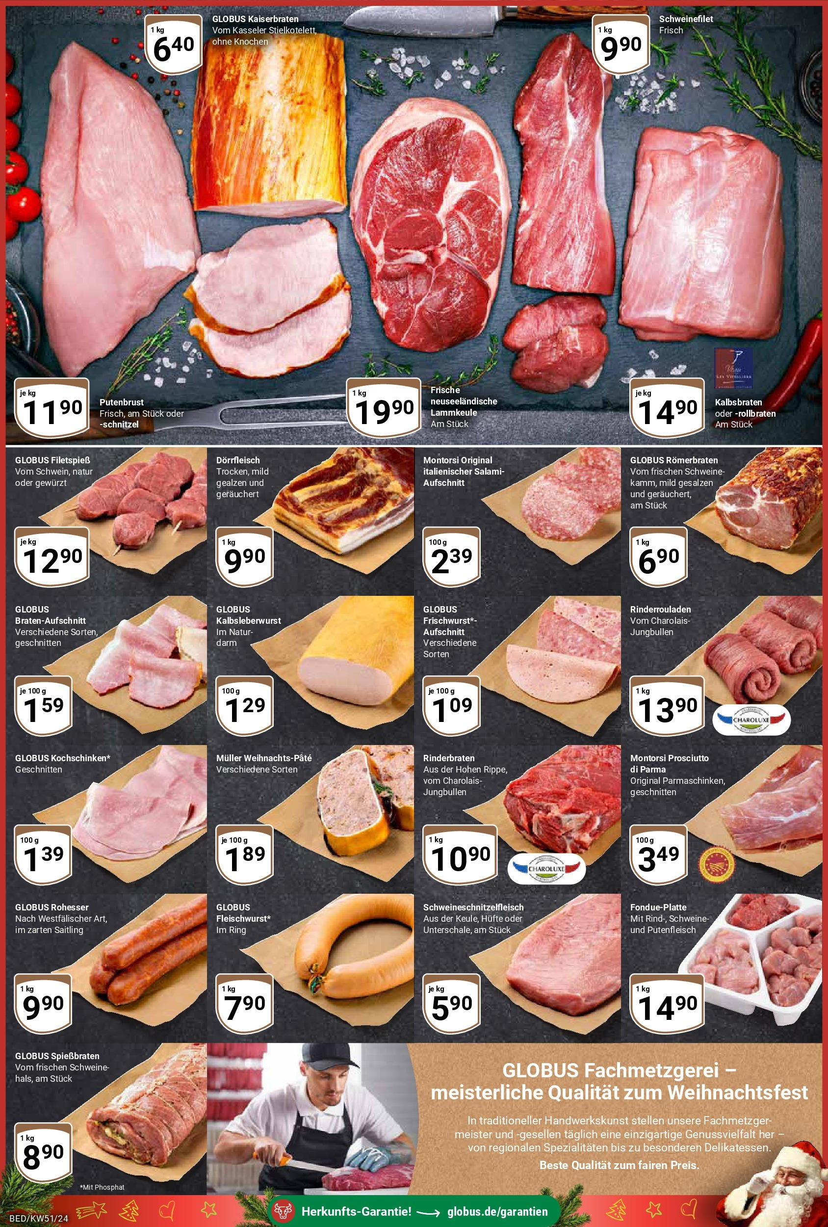 Globus - Globus: Wochenangebote (ab 15.12.2024) » Angebote online | Seite: 2 | Produkte: Rinderrouladen, Rinderbraten, Schnitzel, Salami