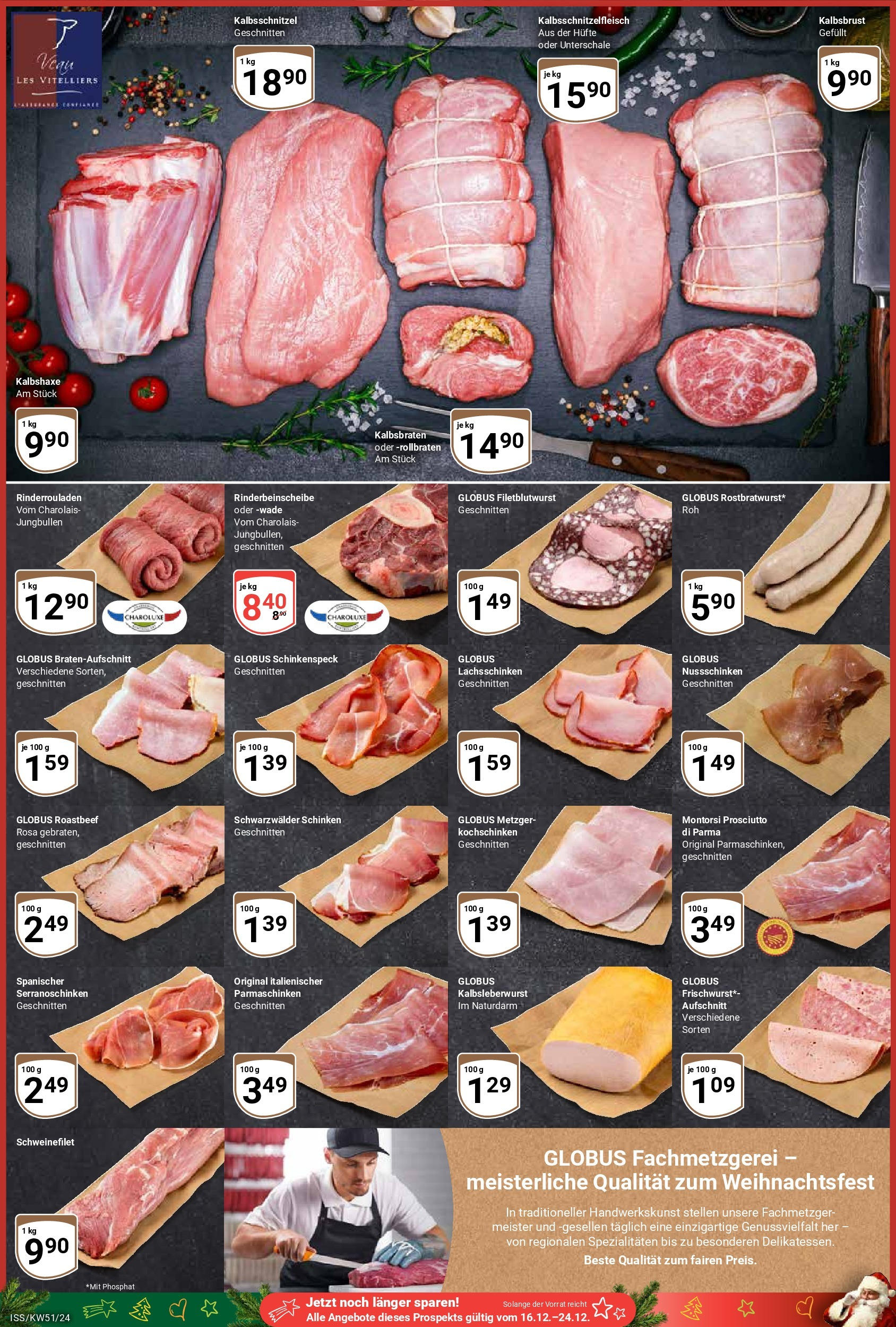 Globus - Globus: Wochenangebote (ab 15.12.2024) » Angebote online | Seite: 2 | Produkte: Rinderrouladen, Roastbeef, Schweinefilet, Schinken