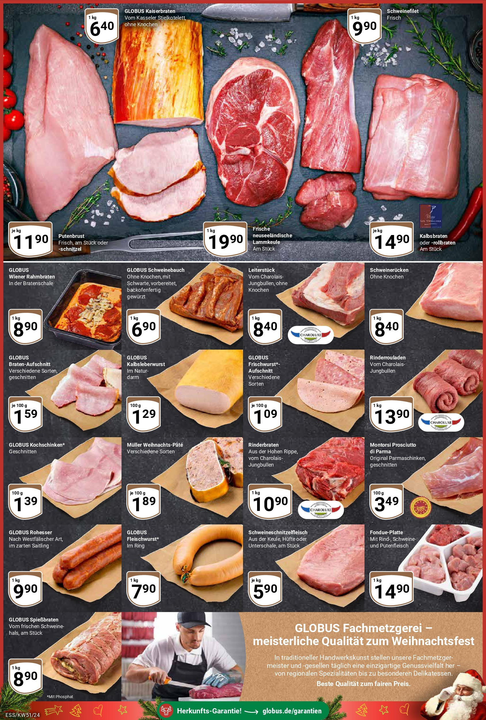 Globus - Globus: Wochenangebote (ab 15.12.2024) » Angebote online | Seite: 2 | Produkte: Rinderrouladen, Schweinebauch, Schweinefilet, Schweinerucken