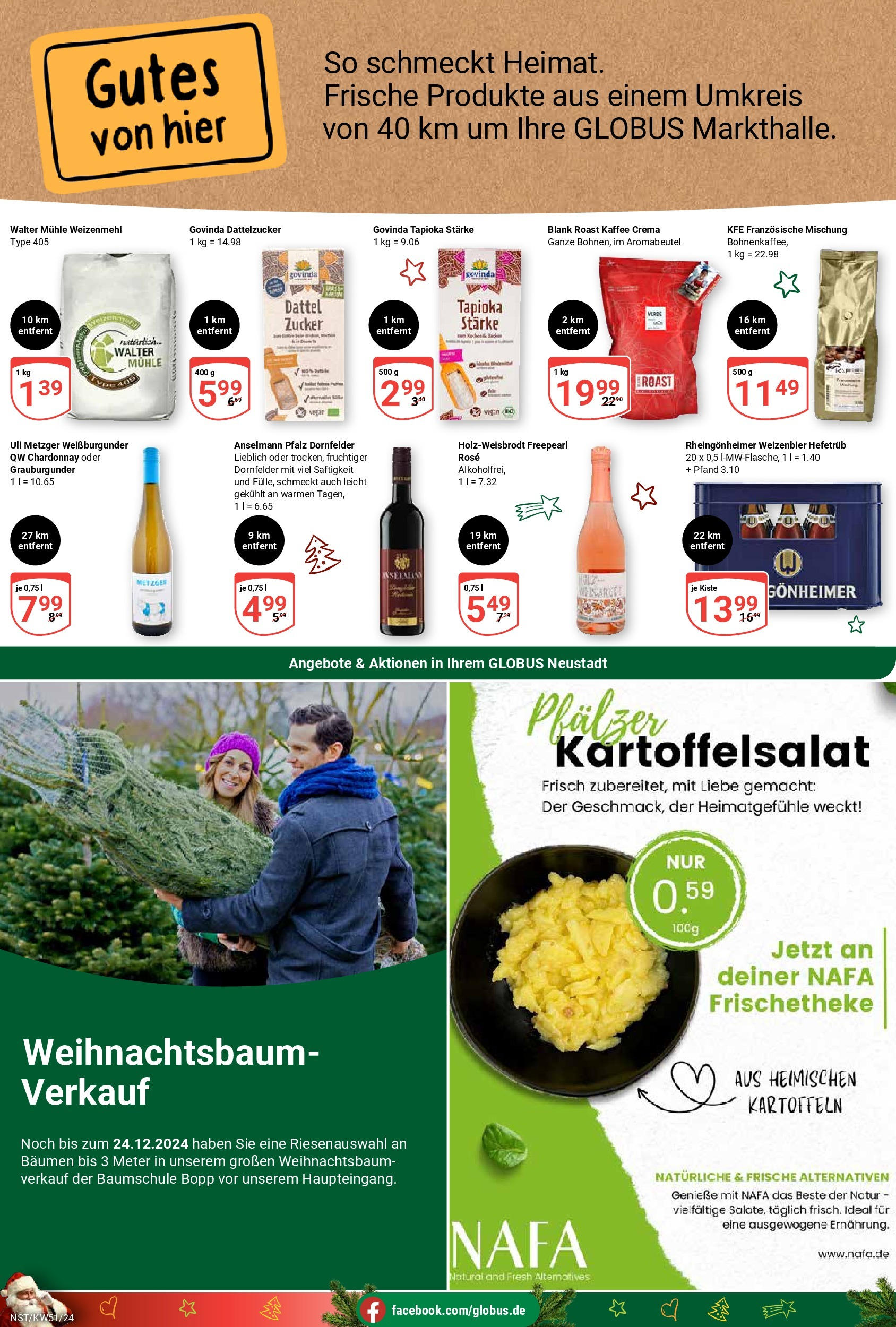 Globus - Globus: Wochenangebote (ab 15.12.2024) » Angebote online | Seite: 13 | Produkte: Kaffee, Kartoffeln, Zucker, Dattel