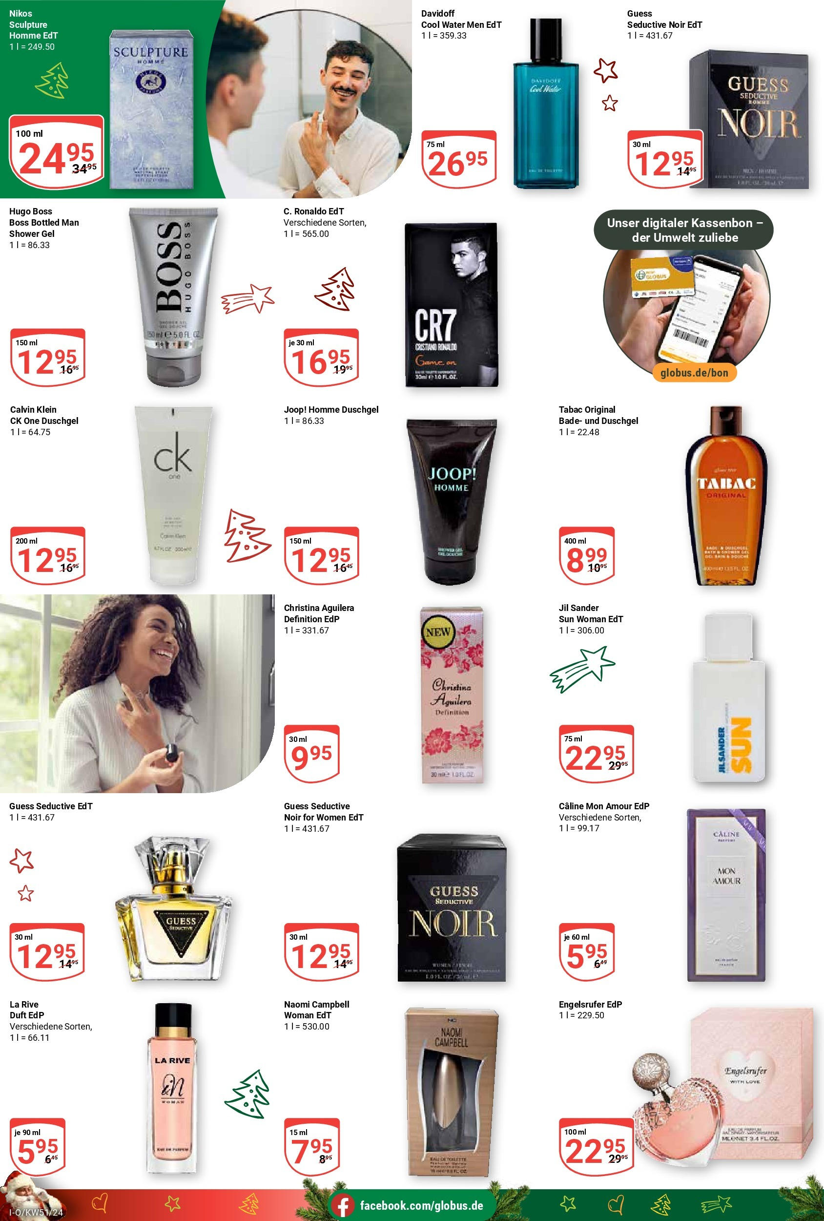 Globus - Globus: Wochenangebote (ab 15.12.2024) » Angebote online | Seite: 23 | Produkte: Toilette, Duft, Shower Gel, Hugo