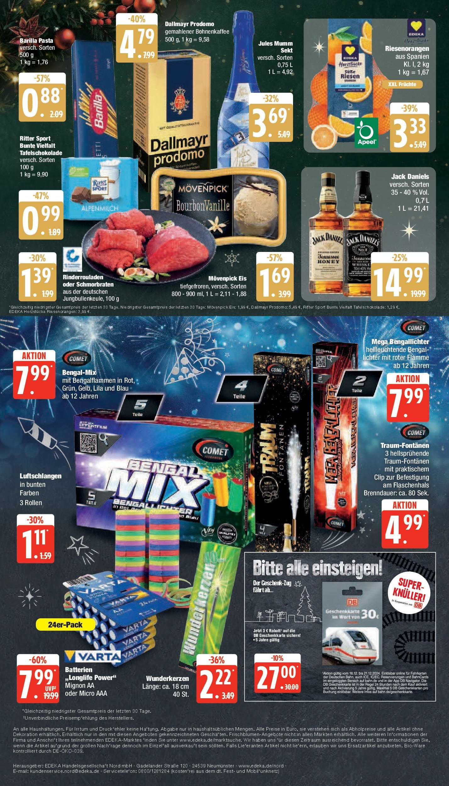 Edeka - EDEKA: Wochenangebote (ab 15.12.2024) » Angebote Online | Seite: 24 | Produkte: Batterien, Barilla, Sekt, Ritter sport