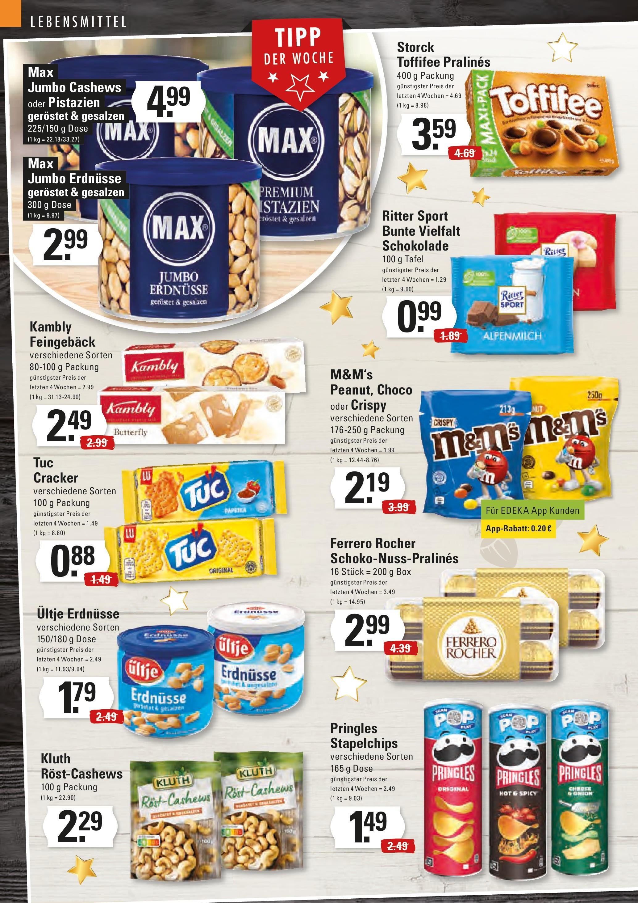 Edeka - EDEKA: Wochenangebote (ab 15.12.2024) » Angebote Online | Seite: 10 | Produkte: Ultje erdnusse, M&M's, Pistazien, Toffifee