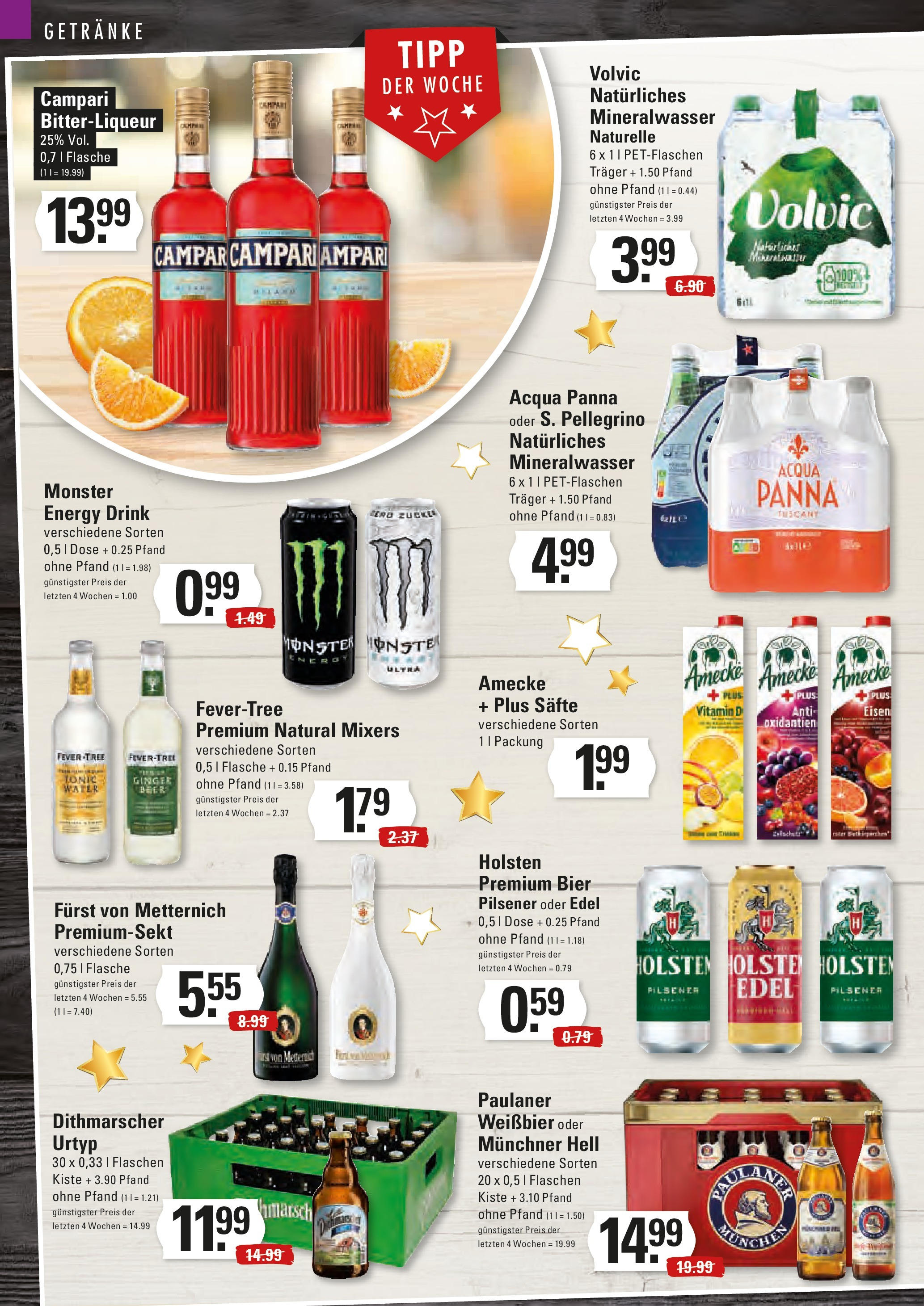 Edeka - EDEKA: Wochenangebote (ab 15.12.2024) » Angebote Online | Seite: 14 | Produkte: Furst von metternich, Holsten, Volvic, Paulaner