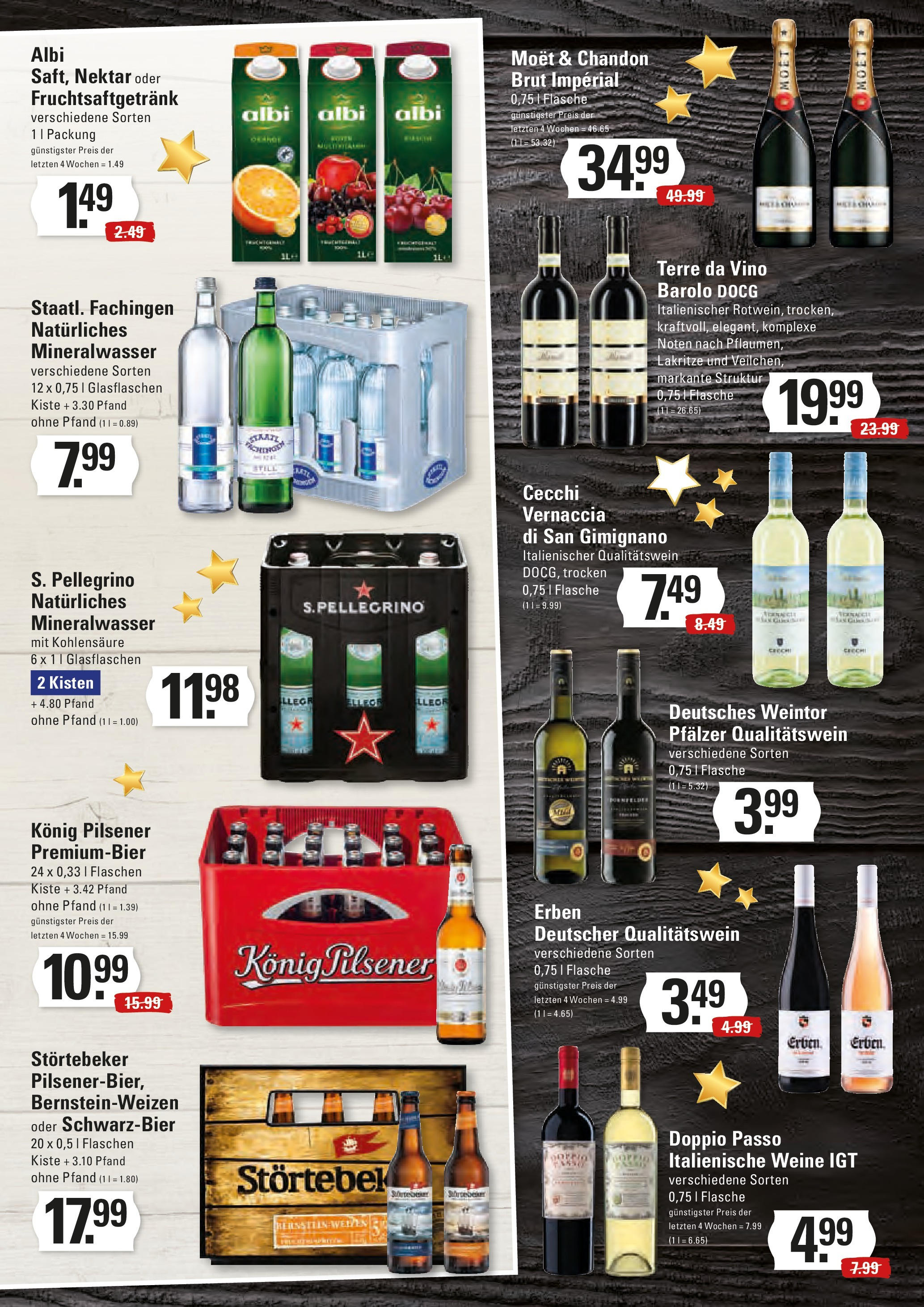 Edeka - EDEKA: Wochenangebote (ab 15.12.2024) » Angebote Online | Seite: 15 | Produkte: Konig pilsener, Mineralwasser, Doppio Passo