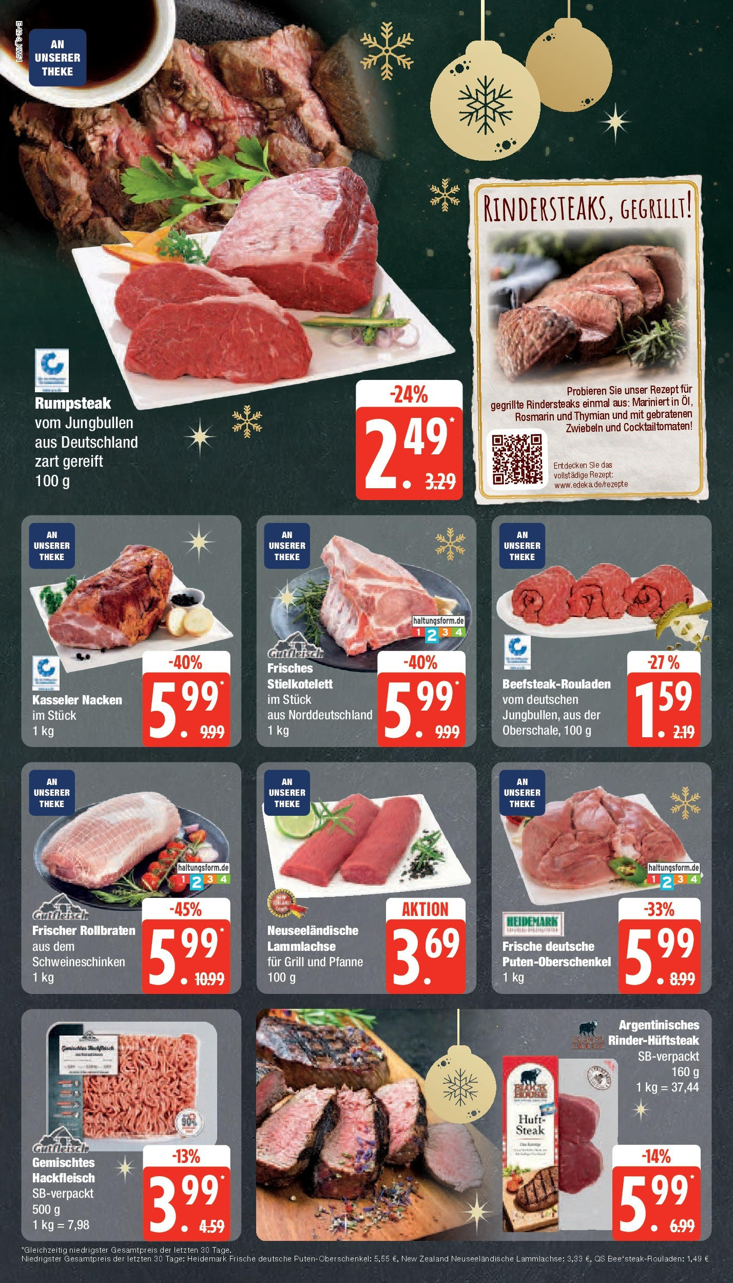 Edeka - EDEKA: Wochenangebote (ab 15.12.2024) » Angebote Online | Seite: 12 | Produkte: Rumpsteak, Zwiebeln, Steak, Hackfleisch