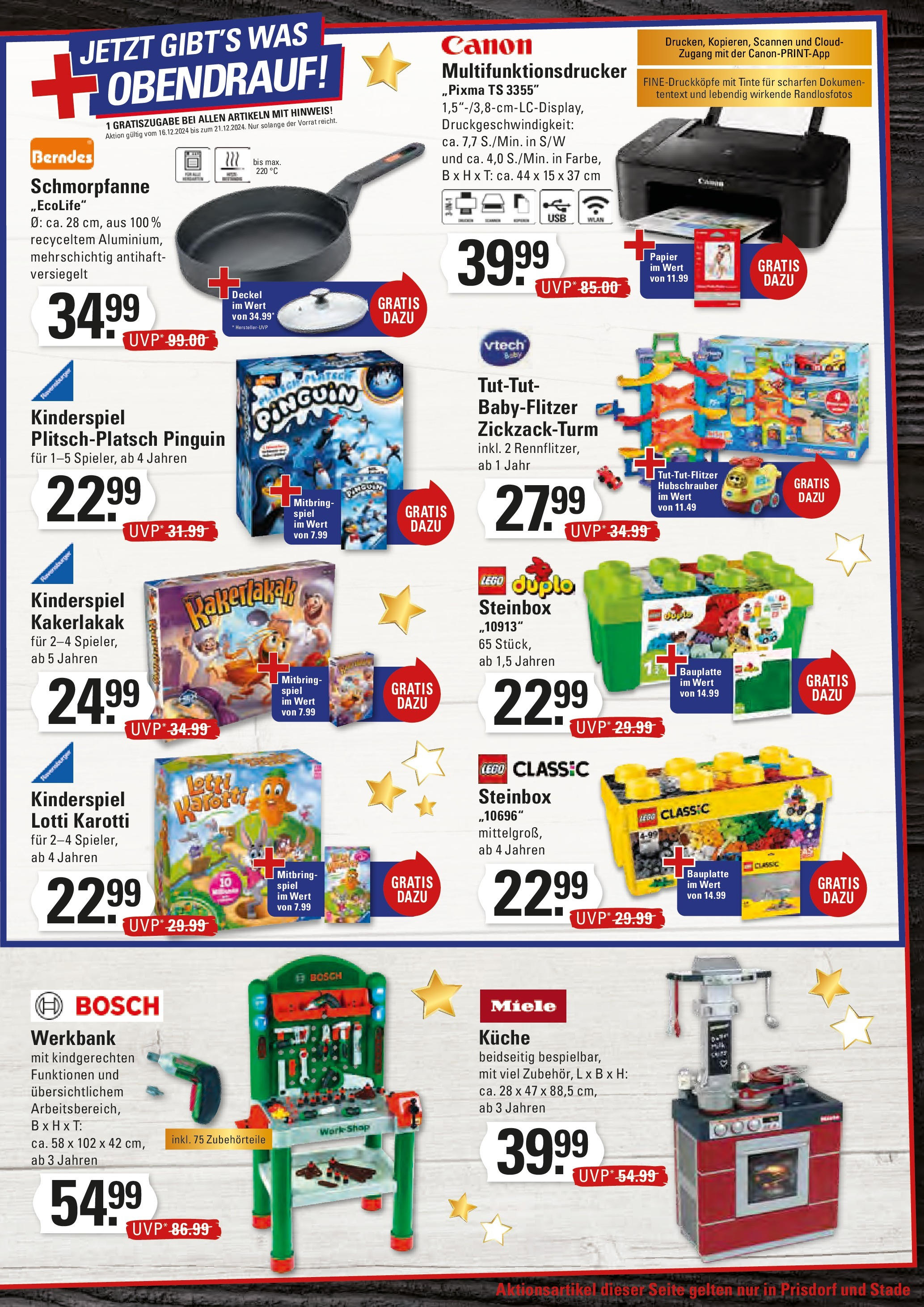 Edeka - EDEKA: Wochenangebote (ab 15.12.2024) » Angebote Online | Seite: 19 | Produkte: Spiel, Miele, Bosch, Küche