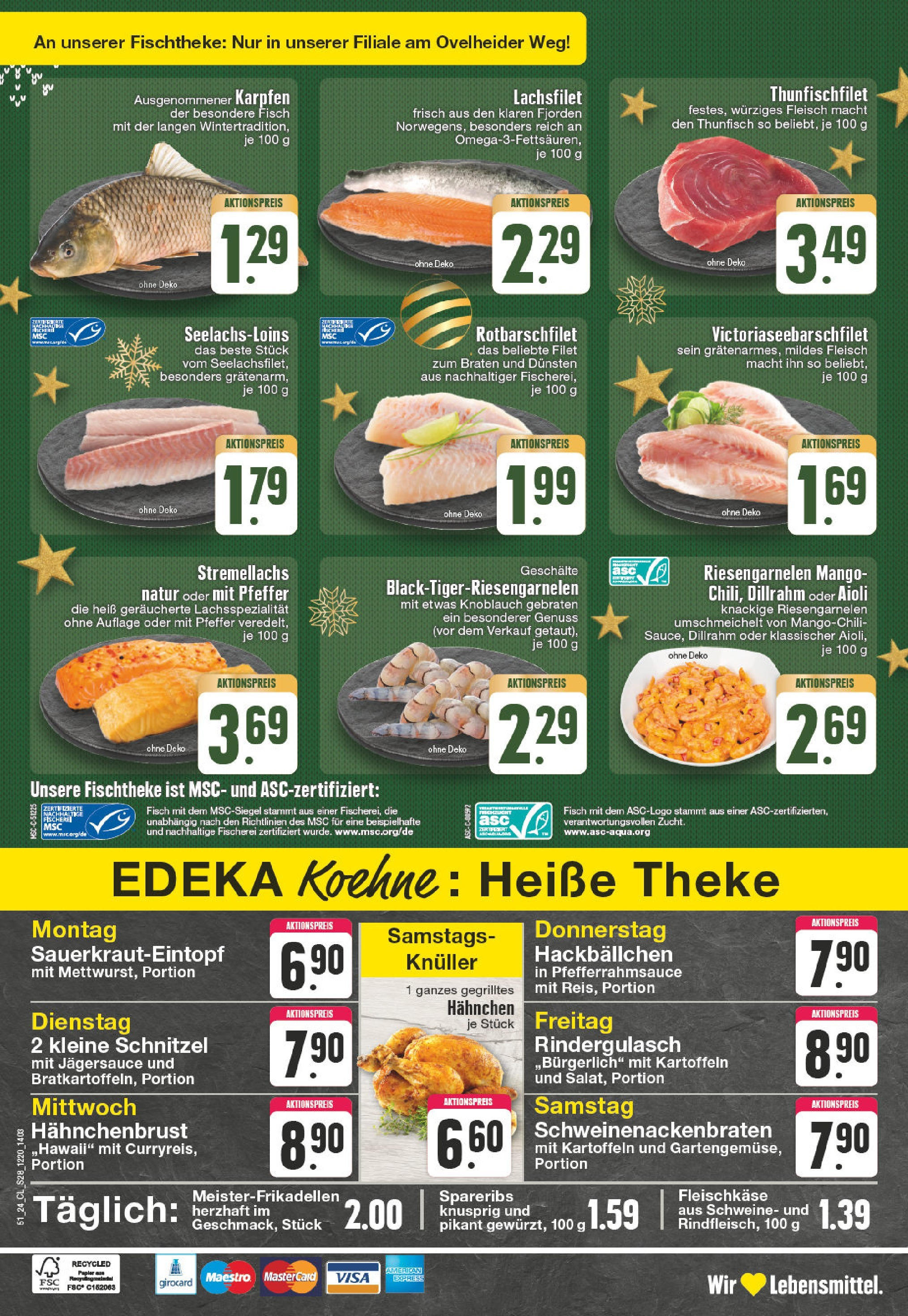 Edeka - EDEKA: Wochenangebote (ab 15.12.2024) » Angebote Online | Seite: 28 | Produkte: Hahnchen, Thunfisch, Knoblauch, Fleisch