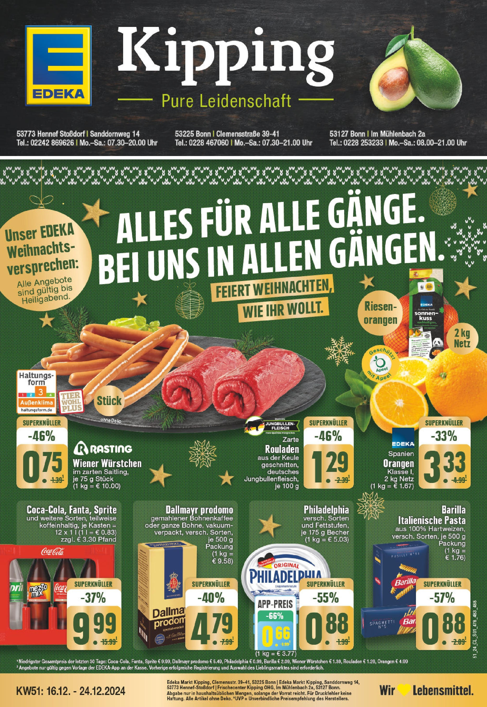 Edeka - EDEKA: Wochenangebote (ab 15.12.2024) » Angebote Online | Seite: 1 | Produkte: Barilla, Dallmayr, Pasta, Fleisch