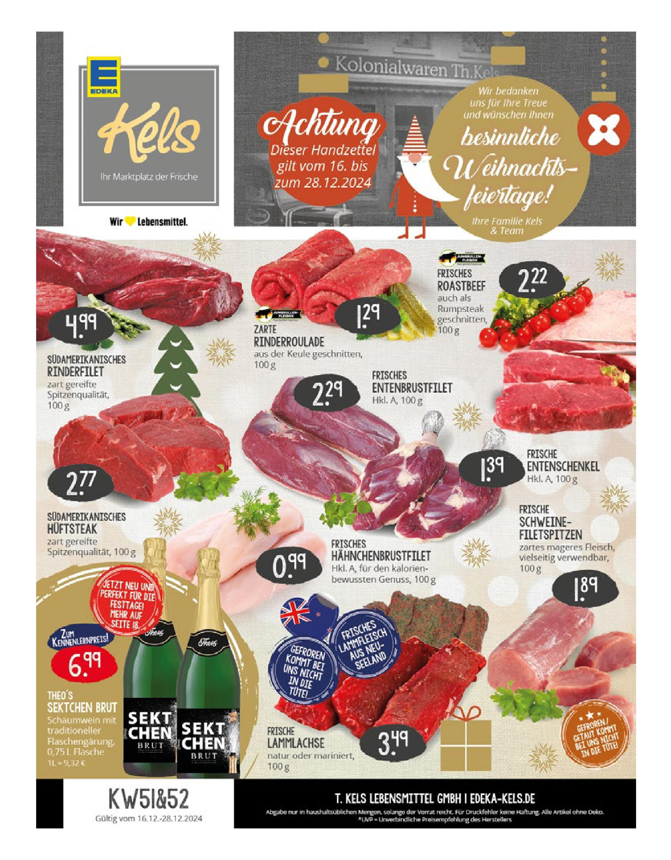 Edeka - EDEKA: Wochenangebote (ab 15.12.2024) » Angebote Online | Seite: 1 | Produkte: Rumpsteak, Rinderfilet, Sekt, Roastbeef