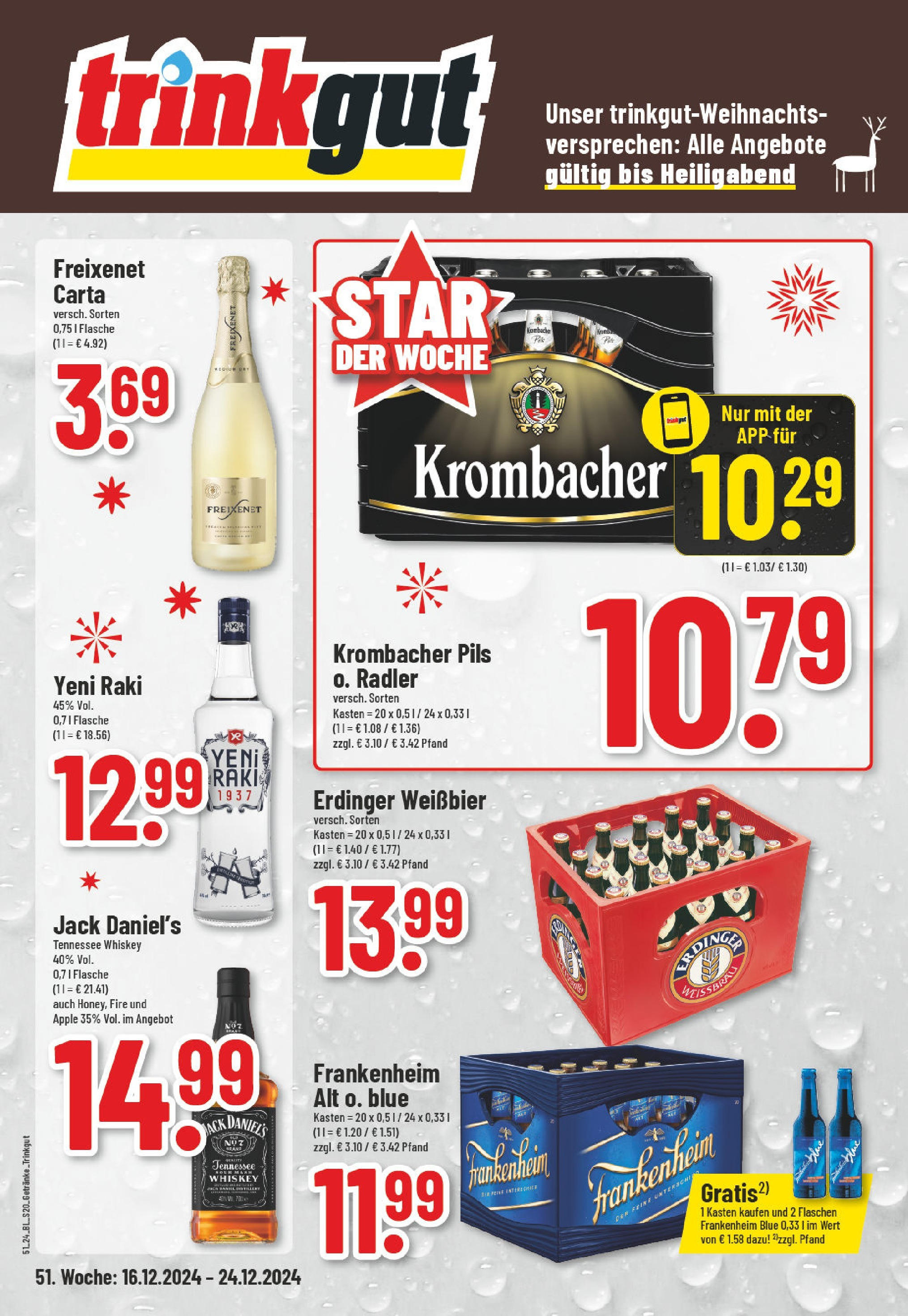 Edeka - EDEKA: Wochenangebote (ab 15.12.2024) » Angebote Online | Seite: 20 | Produkte: Erdinger, Freixenet, Weißbier, Krombacher