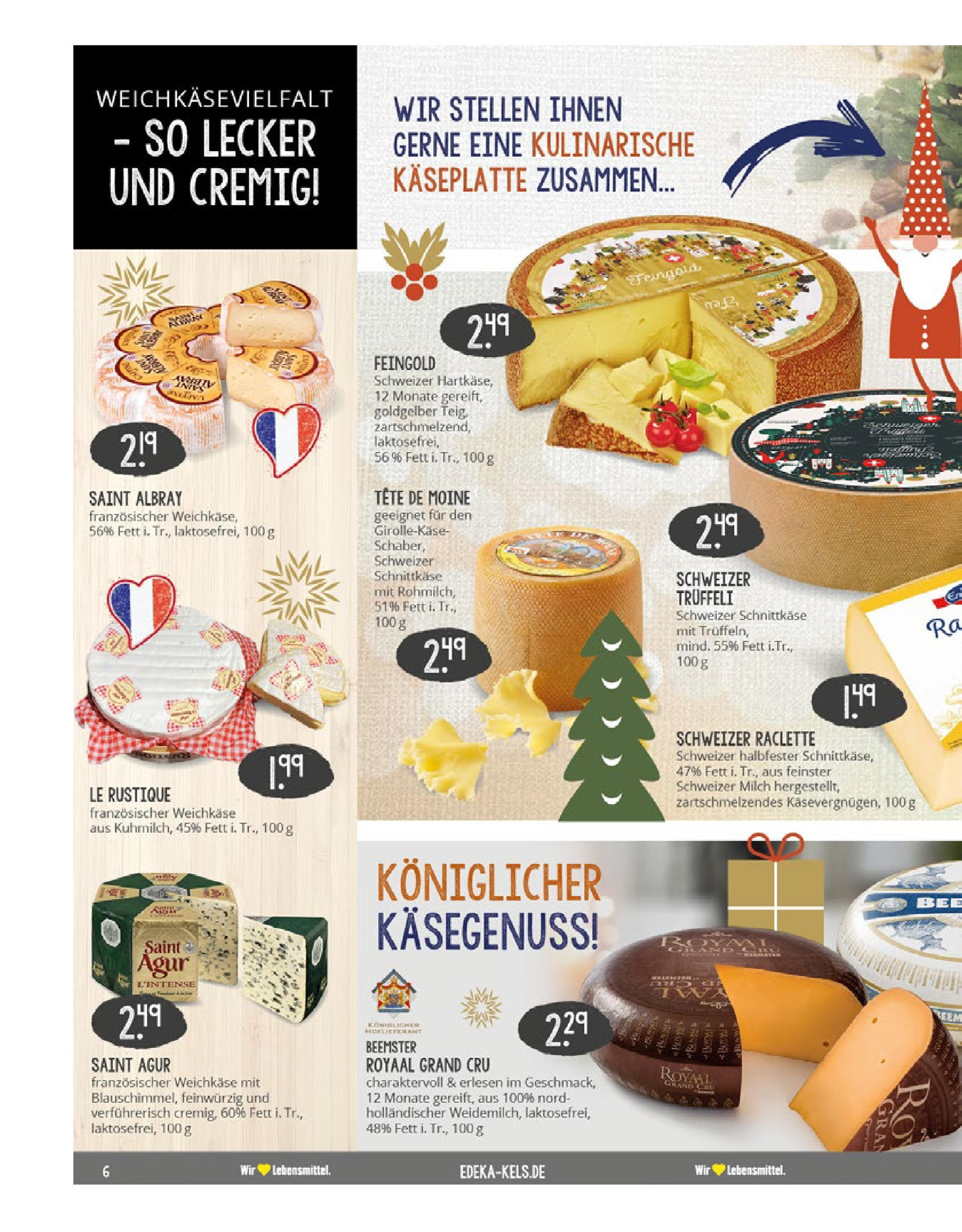 Edeka - EDEKA: Wochenangebote (ab 15.12.2024) » Angebote Online | Seite: 6 | Produkte: Milch, Raclette