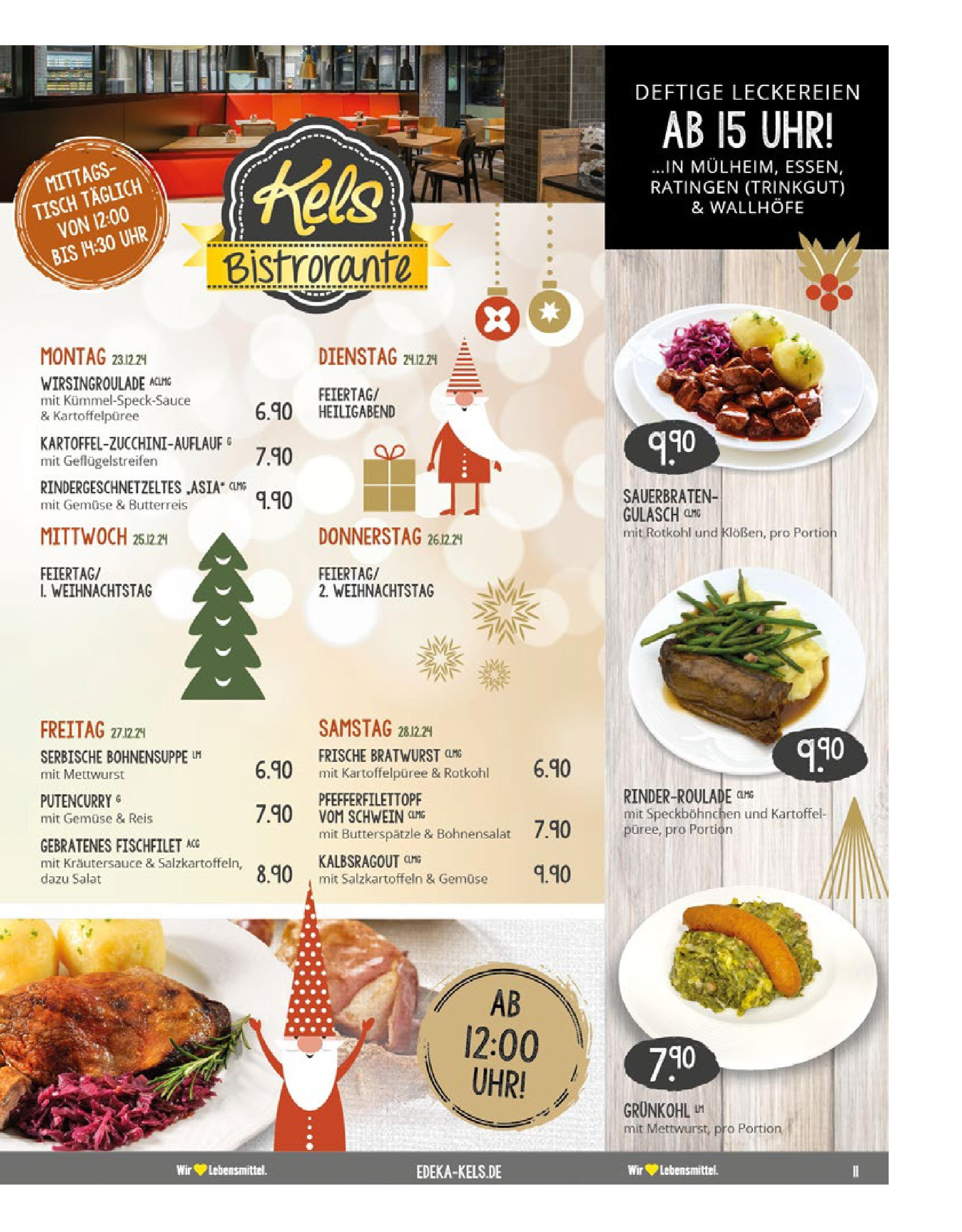 Edeka - EDEKA: Wochenangebote (ab 15.12.2024) » Angebote Online | Seite: 11 | Produkte: Rotkohl, Gemüse, Gulasch, Uhr