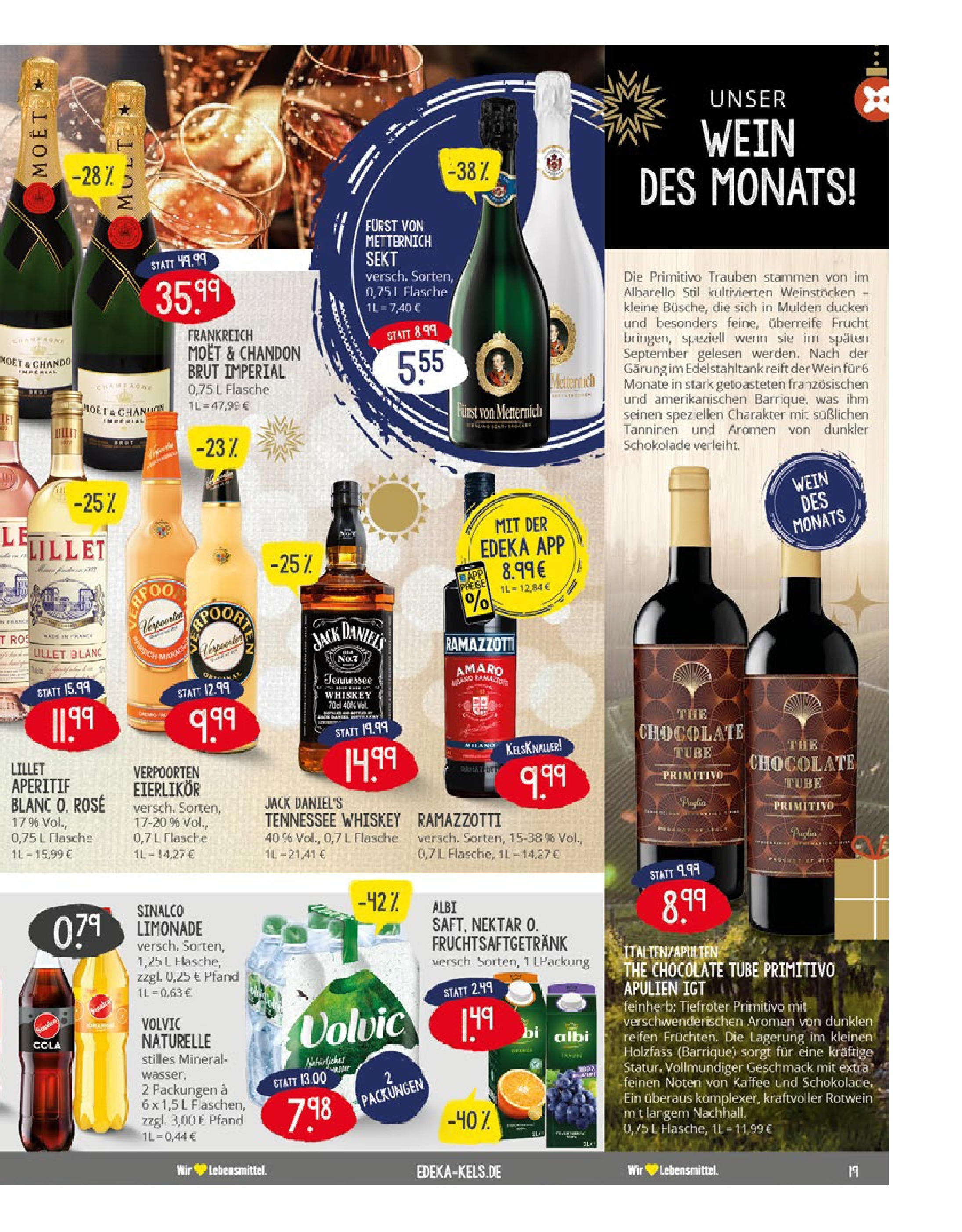 Edeka - EDEKA: Wochenangebote (ab 15.12.2024) » Angebote Online | Seite: 19 | Produkte: Sinalco, Cola, Kaffee, Rotwein