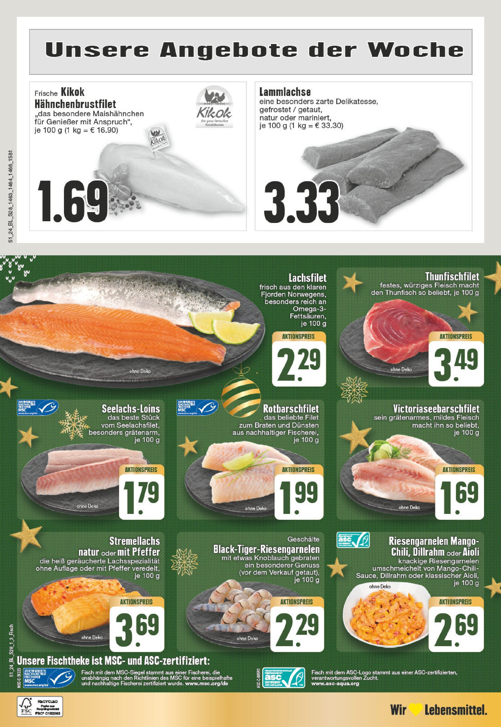 Edeka - EDEKA: Wochenangebote (ab 15.12.2024) » Angebote Online | Seite: 28 | Produkte: Thunfisch, Fisch, Pfeffer, Fleisch