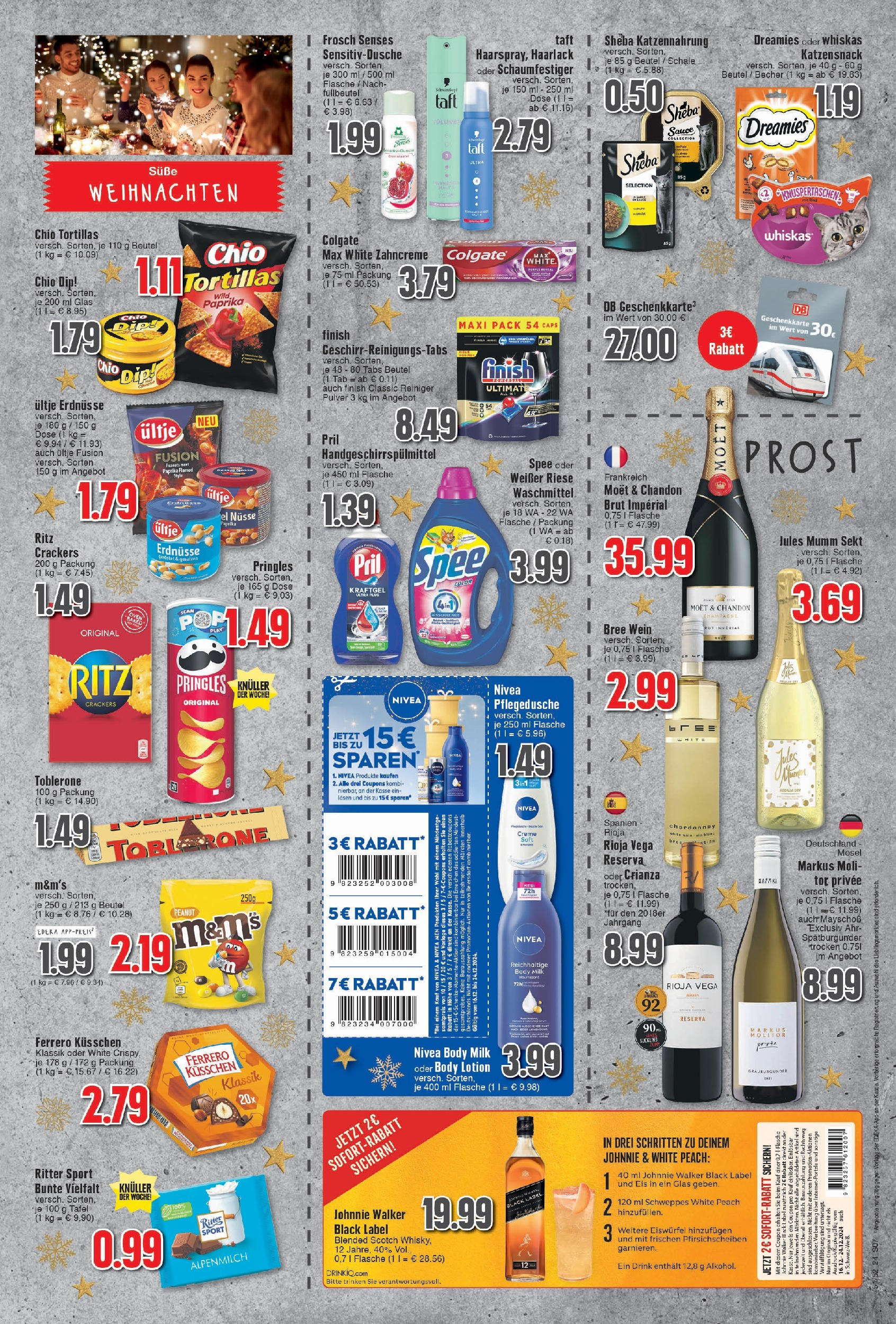 Edeka - EDEKA: Wochenangebote (ab 15.12.2024) » Angebote Online | Seite: 7 | Produkte: Finish, Creme, Pringles, Johnnie walker