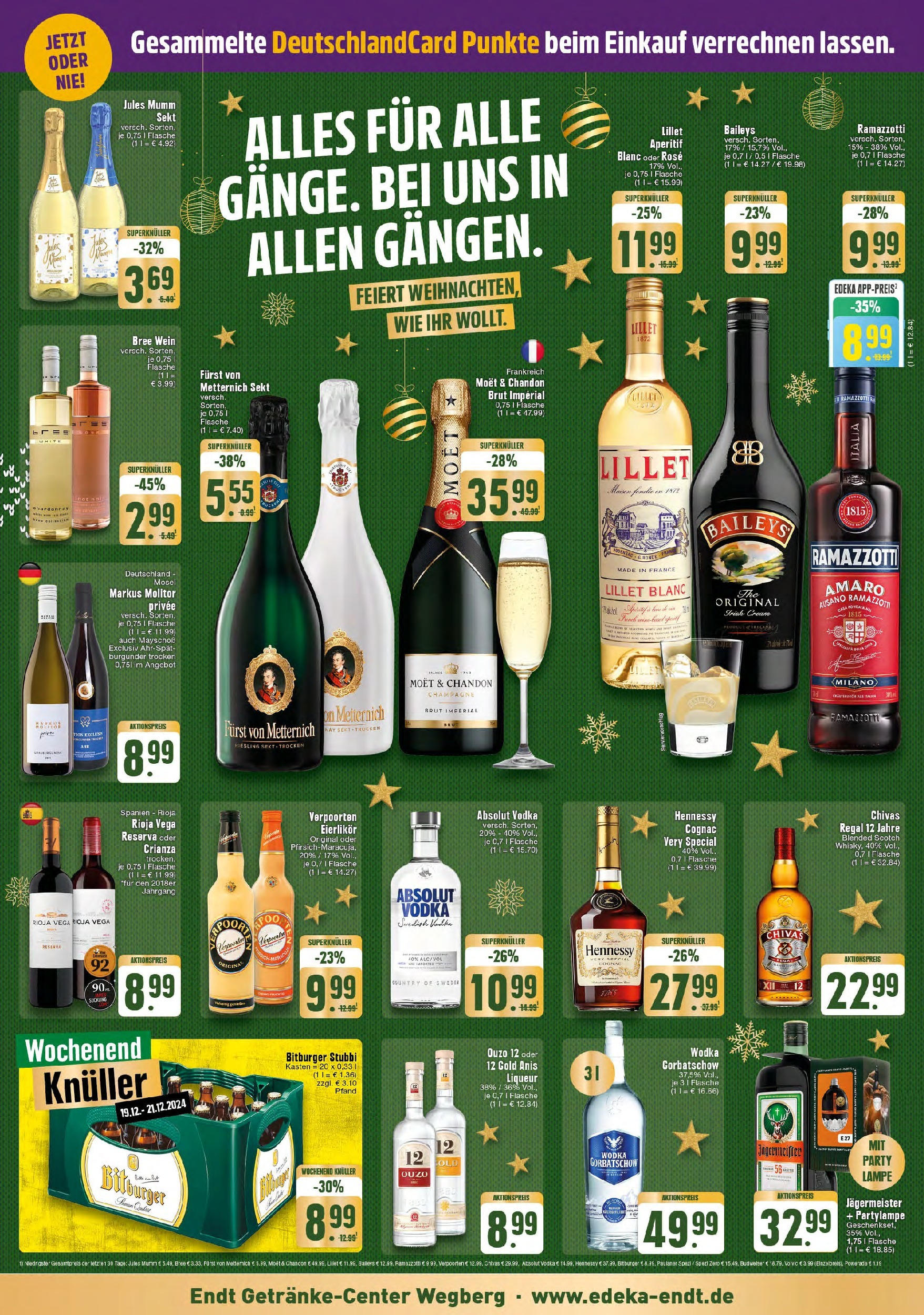 Edeka - EDEKA: Wochenangebote (ab 15.12.2024) » Angebote Online | Seite: 2 | Produkte: Bitburger, Paulaner spezi, Baileys, Ramazzotti